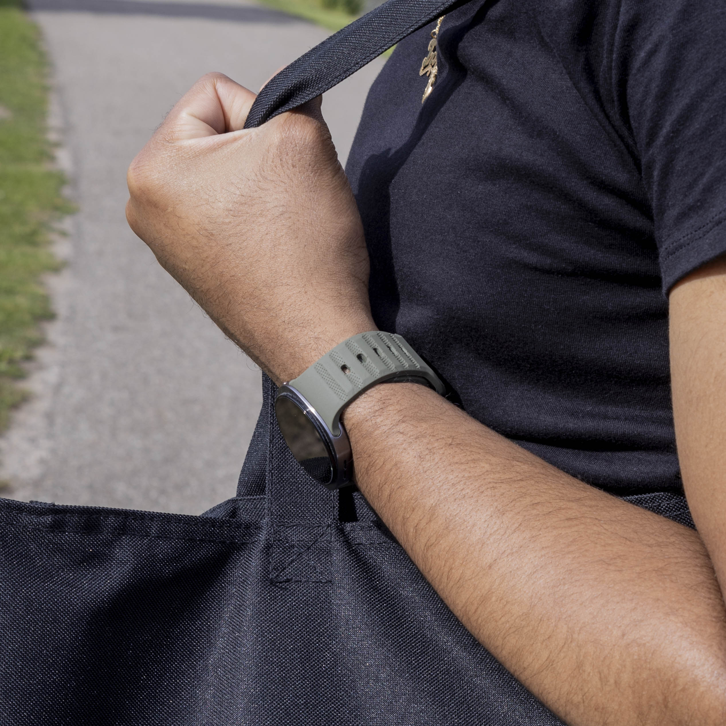 Samsung Galaxy Watch 8 Classic Outdoor Silikonarmband (Dunkel Grün)