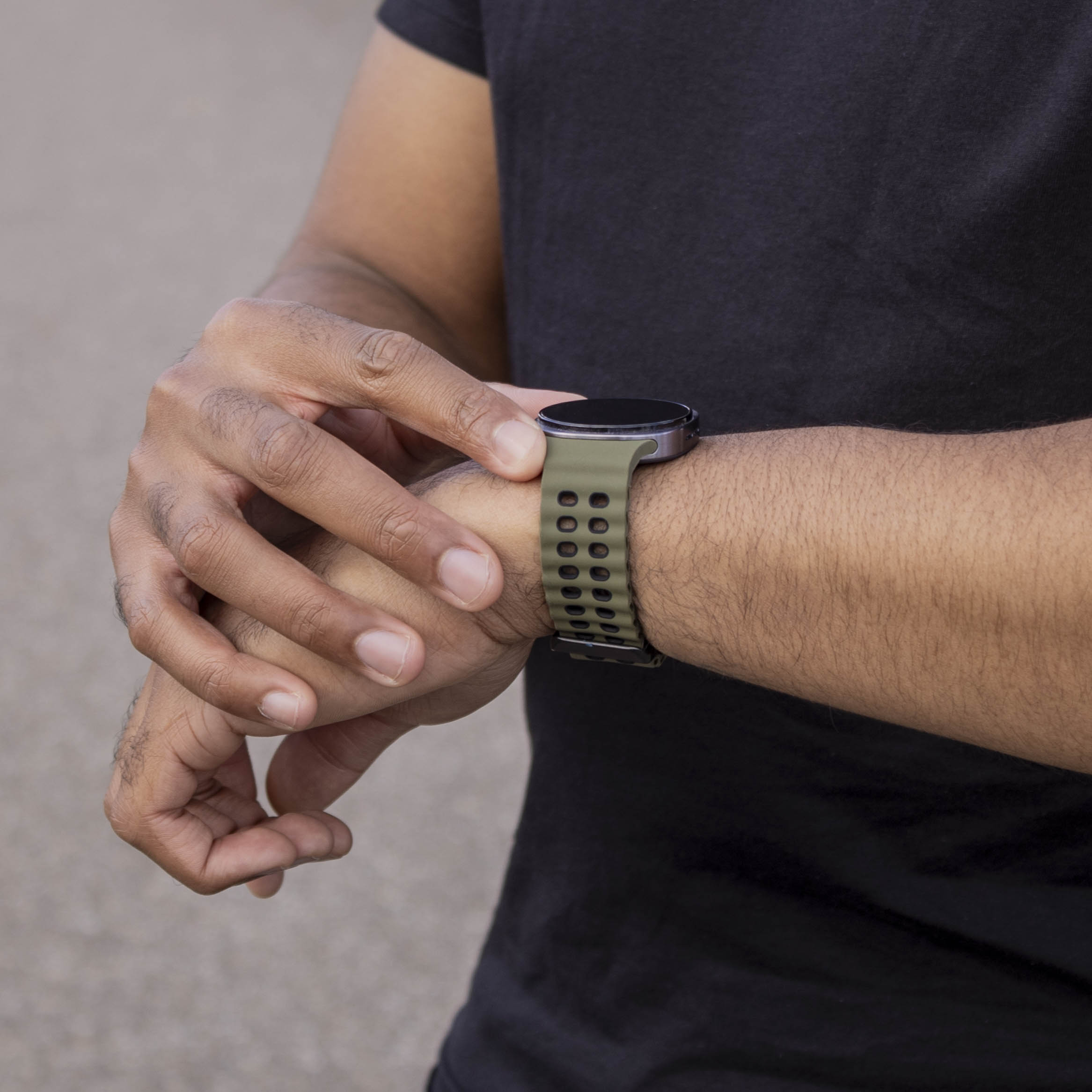 Samsung Galaxy Watch 8 - 40mm Ocean Strap (Green/Black)