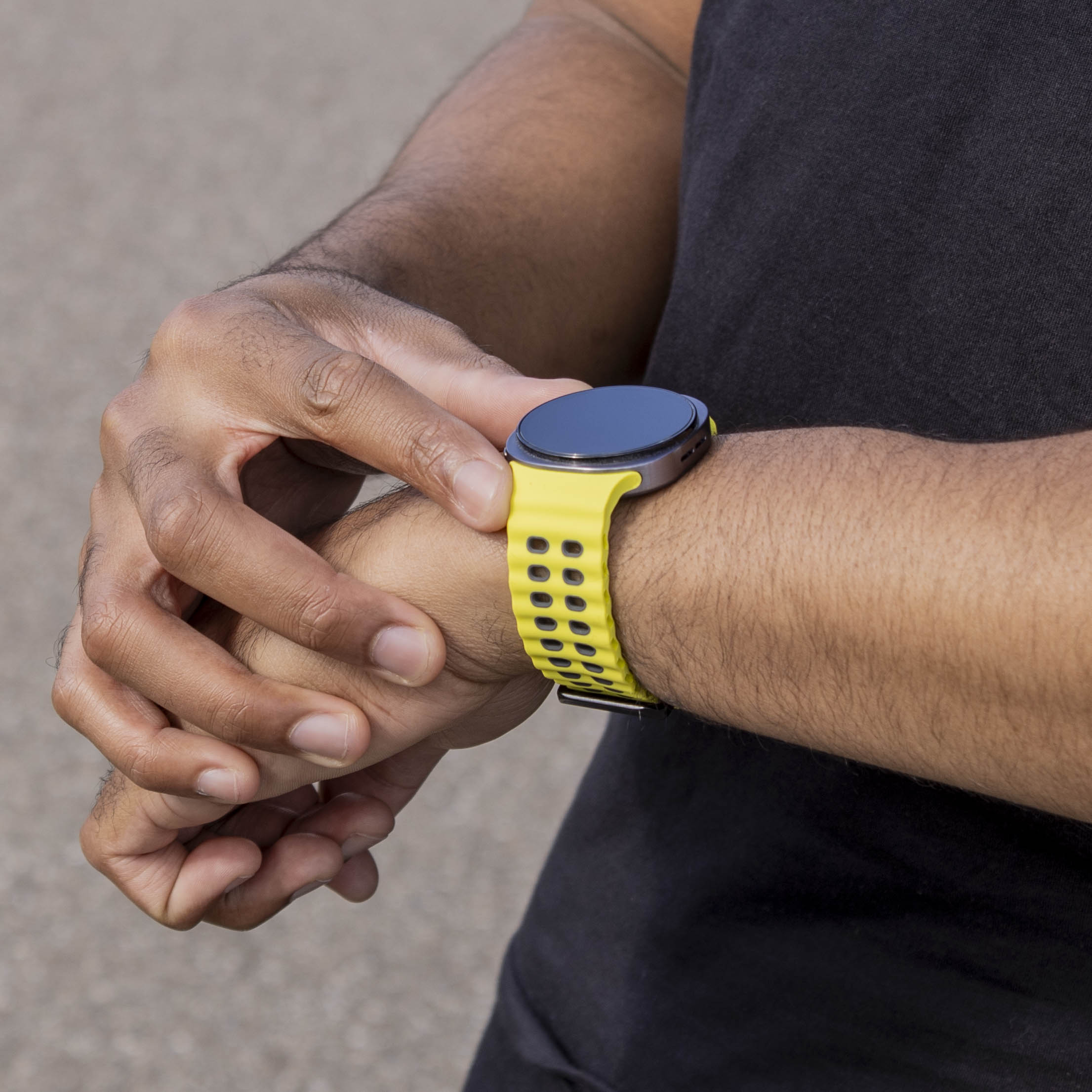 Samsung Galaxy Watch 8 - 40mm Ocean Armband (Limette/Grau)