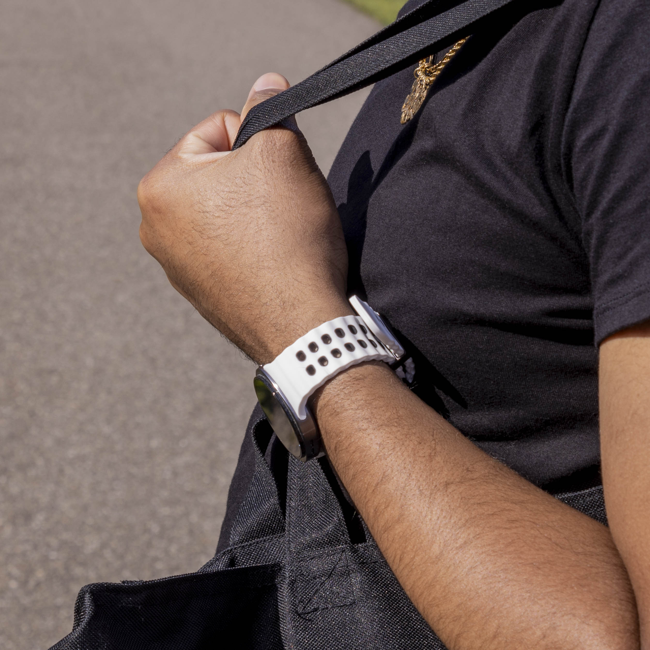 Samsung Galaxy Watch 8 Classic Ocean Strap (White/Black)