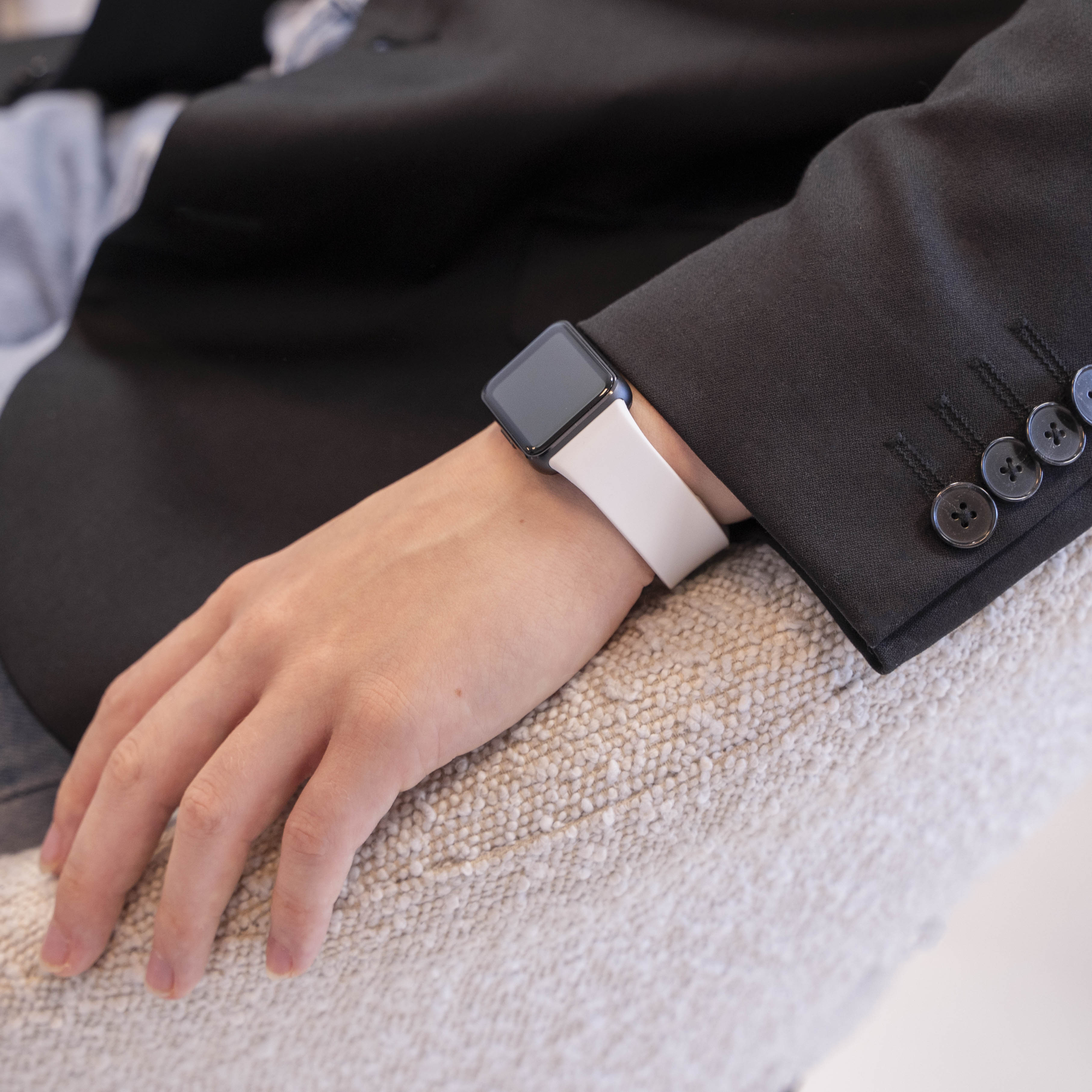 Samsung Galaxy Fit 3 Silicone Strap (White)