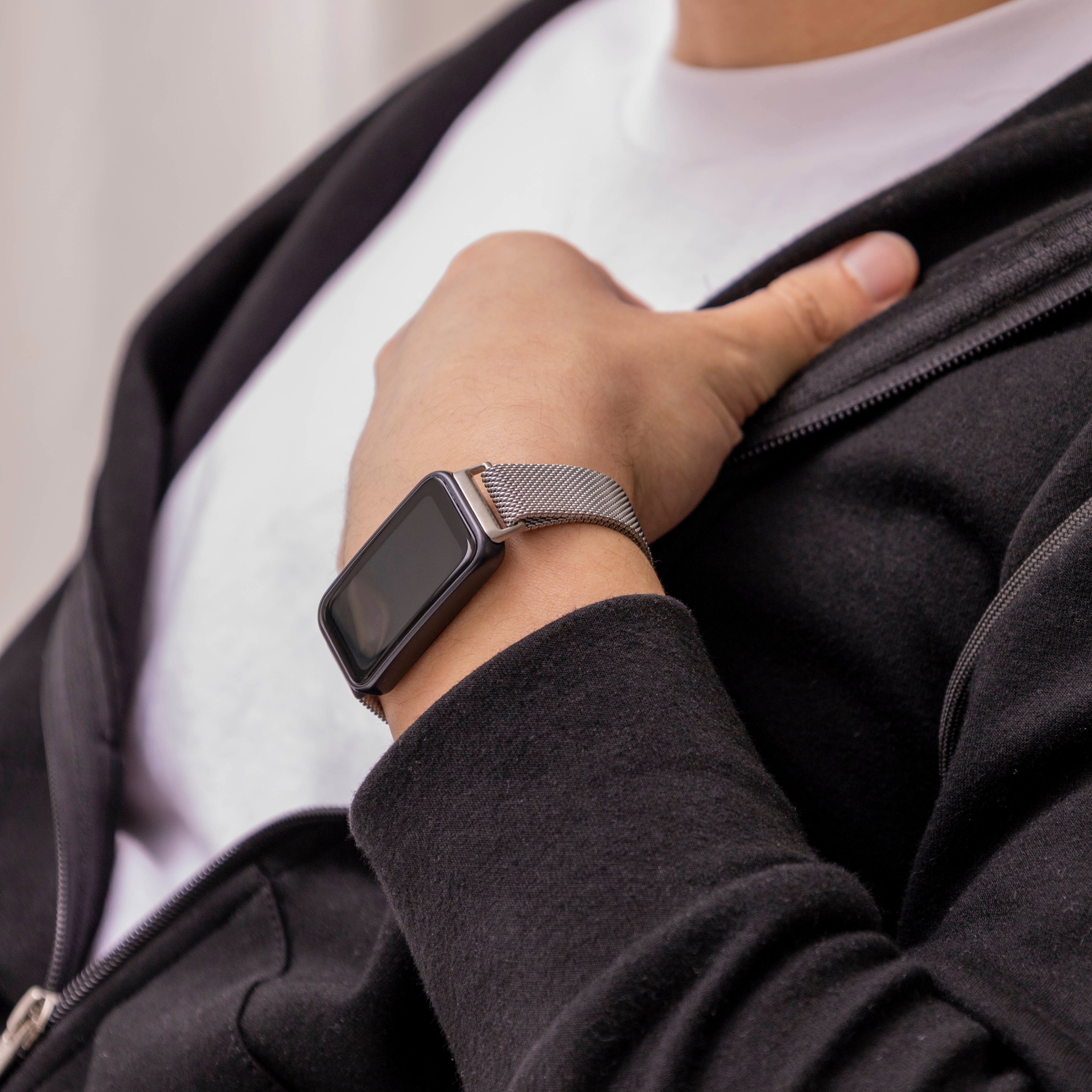 Huawei Band 10 Milanese-Armband (Silber)