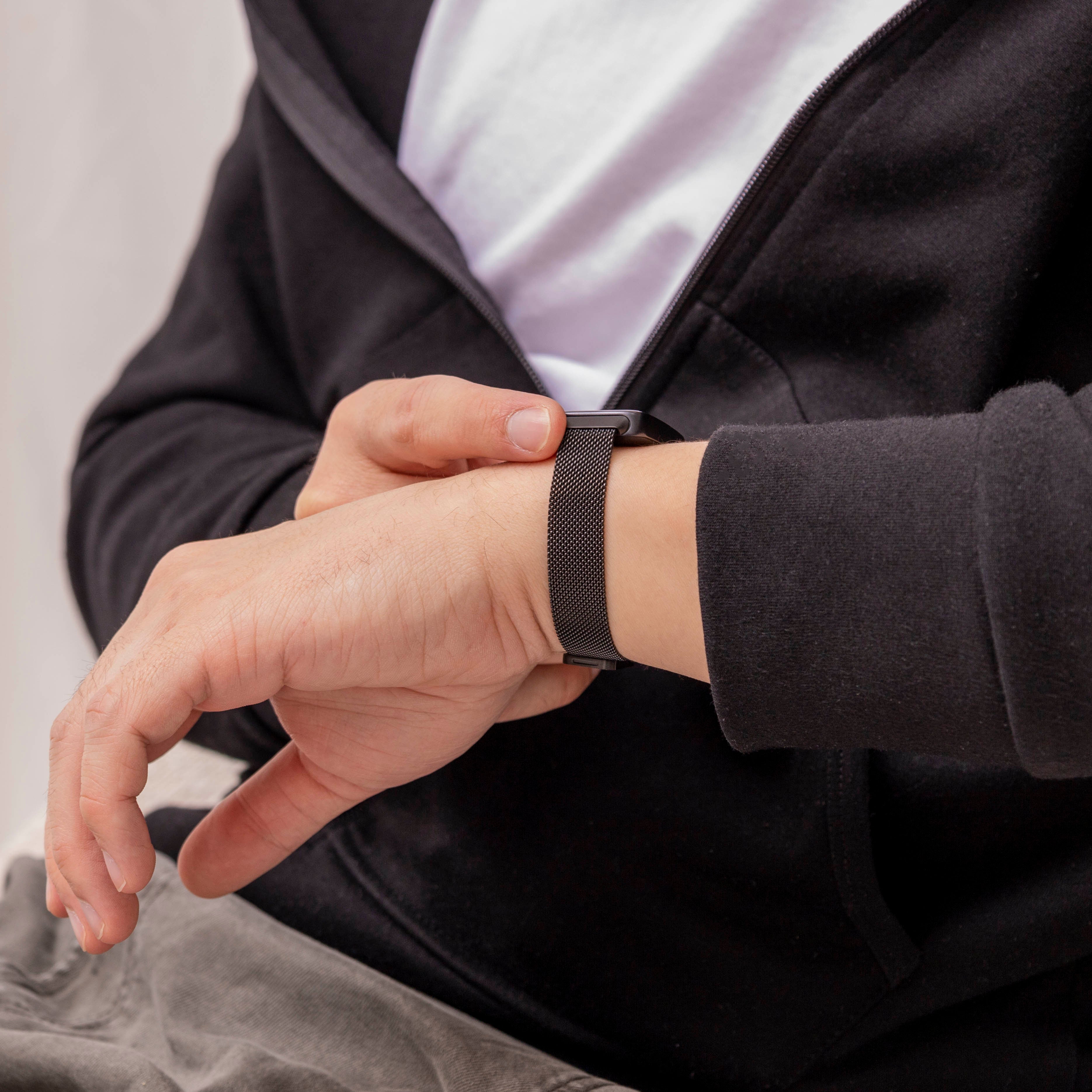 Huawei Band 10 Milanese-Armband (Schwarz)