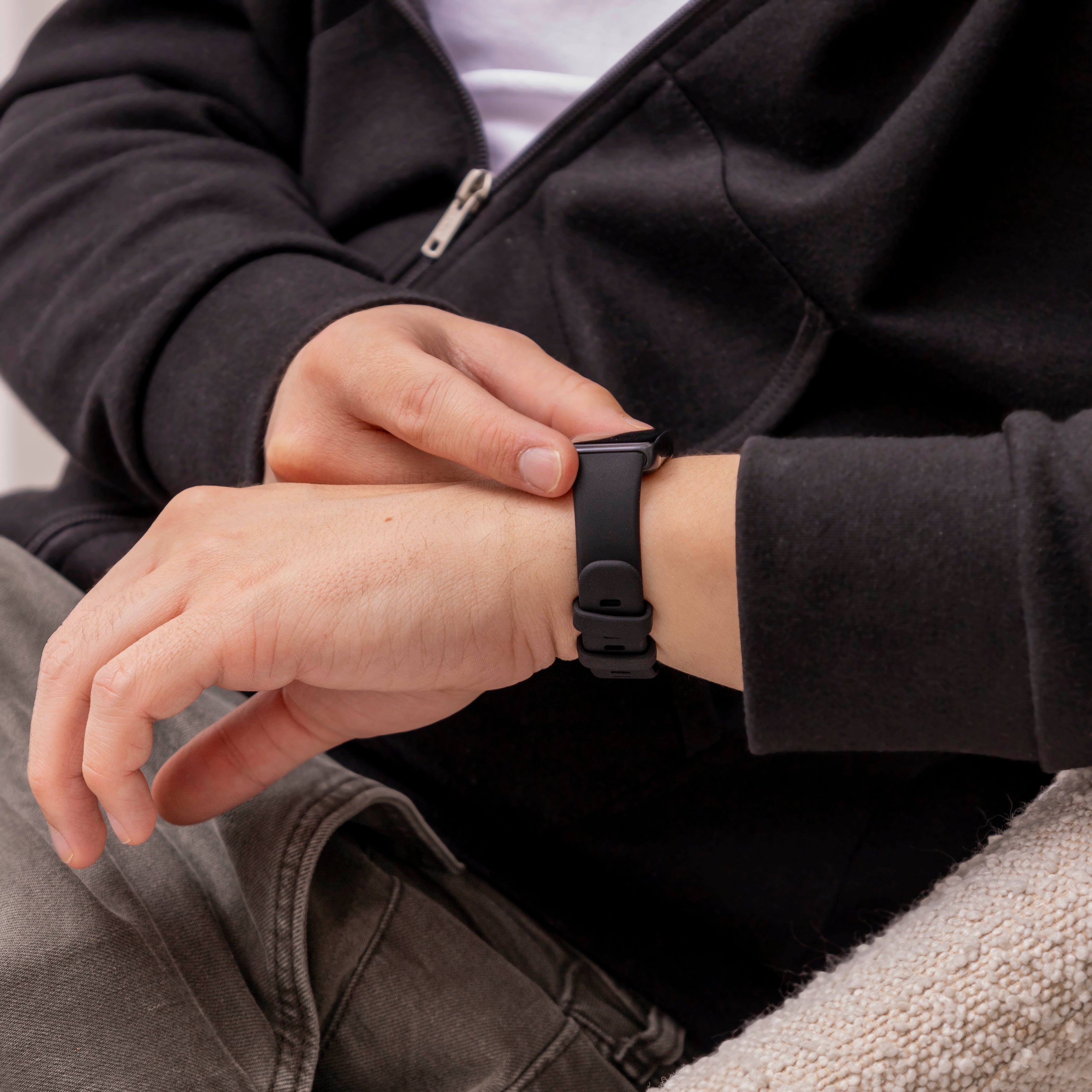 Huawei Band 8 Classic Silikonarmband (Schwarz)