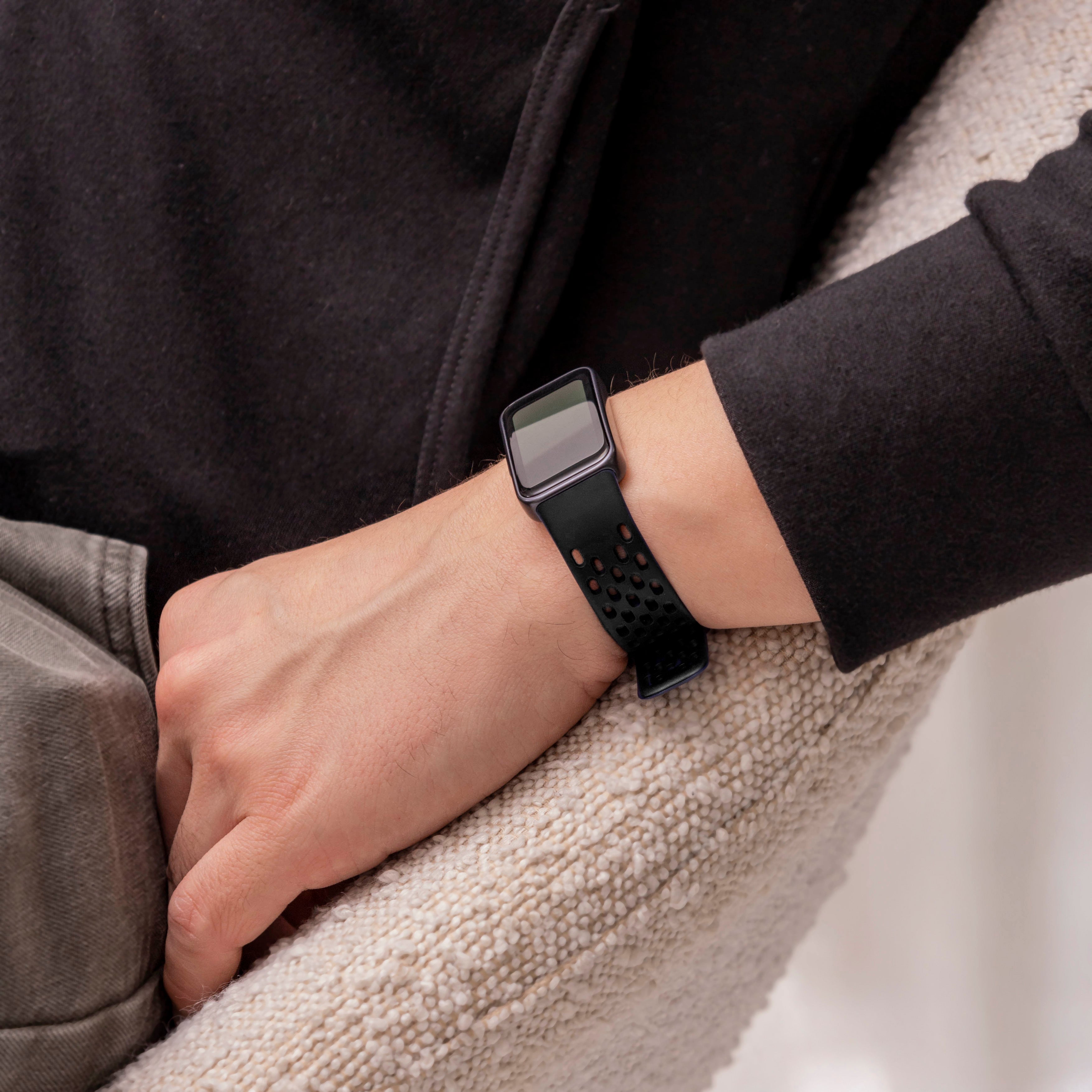 Huawei Band 9 Silikon-Air-Armband (Schwarz)