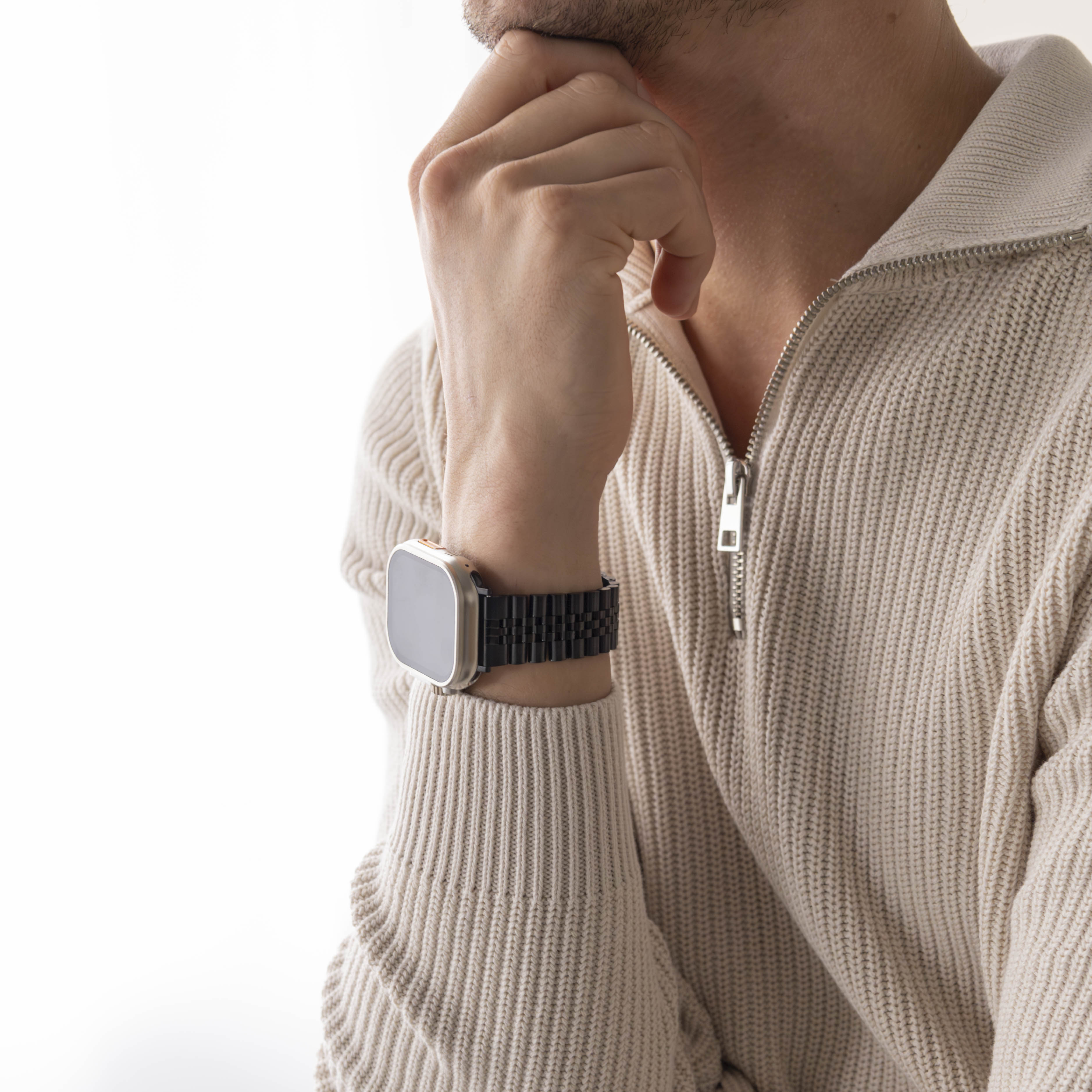 Apple Watch Jubilee Stahlband (Schwarz)