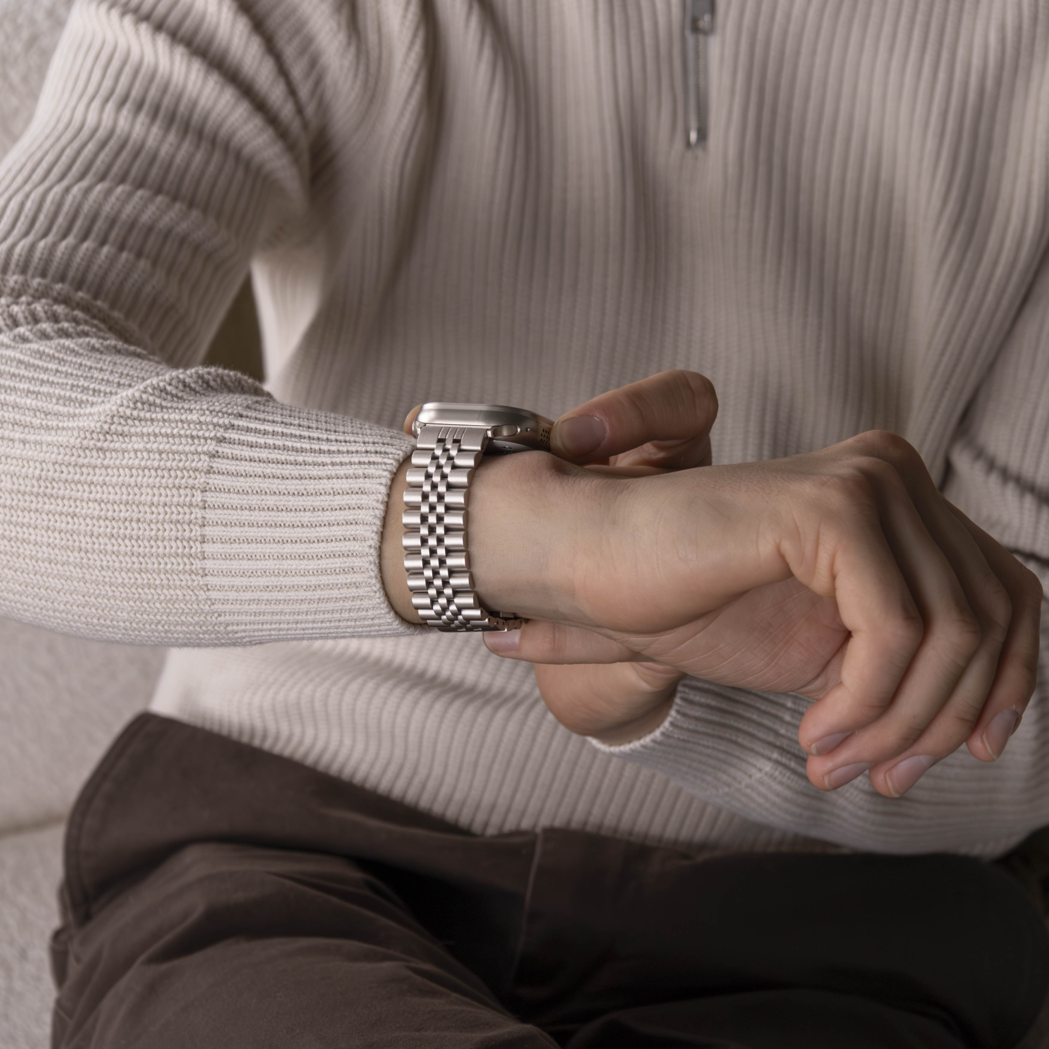 Apple Watch Jubilee Stahlband (Polarstern)