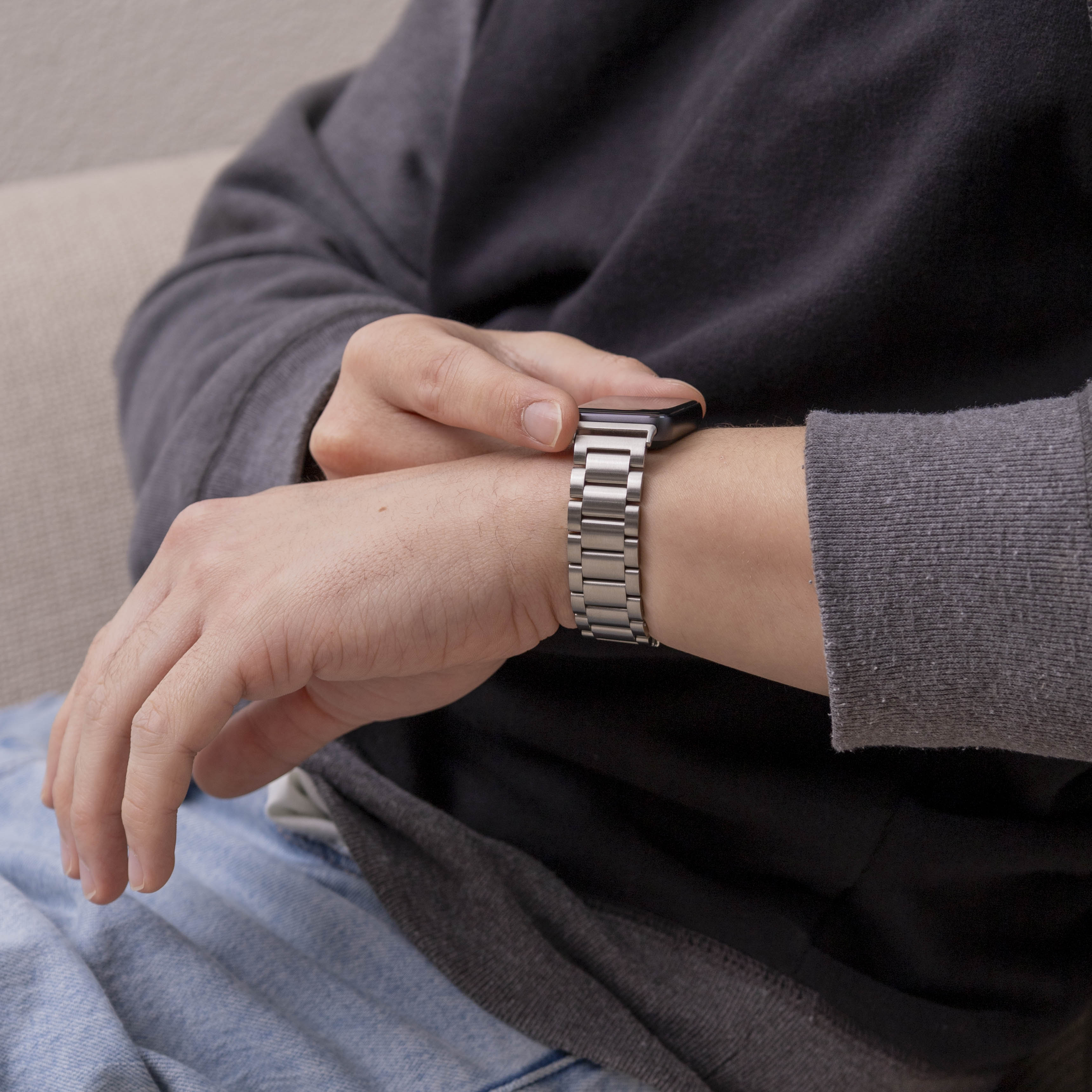 Samsung Galaxy Fit 3 Stahlarmband (Silber)