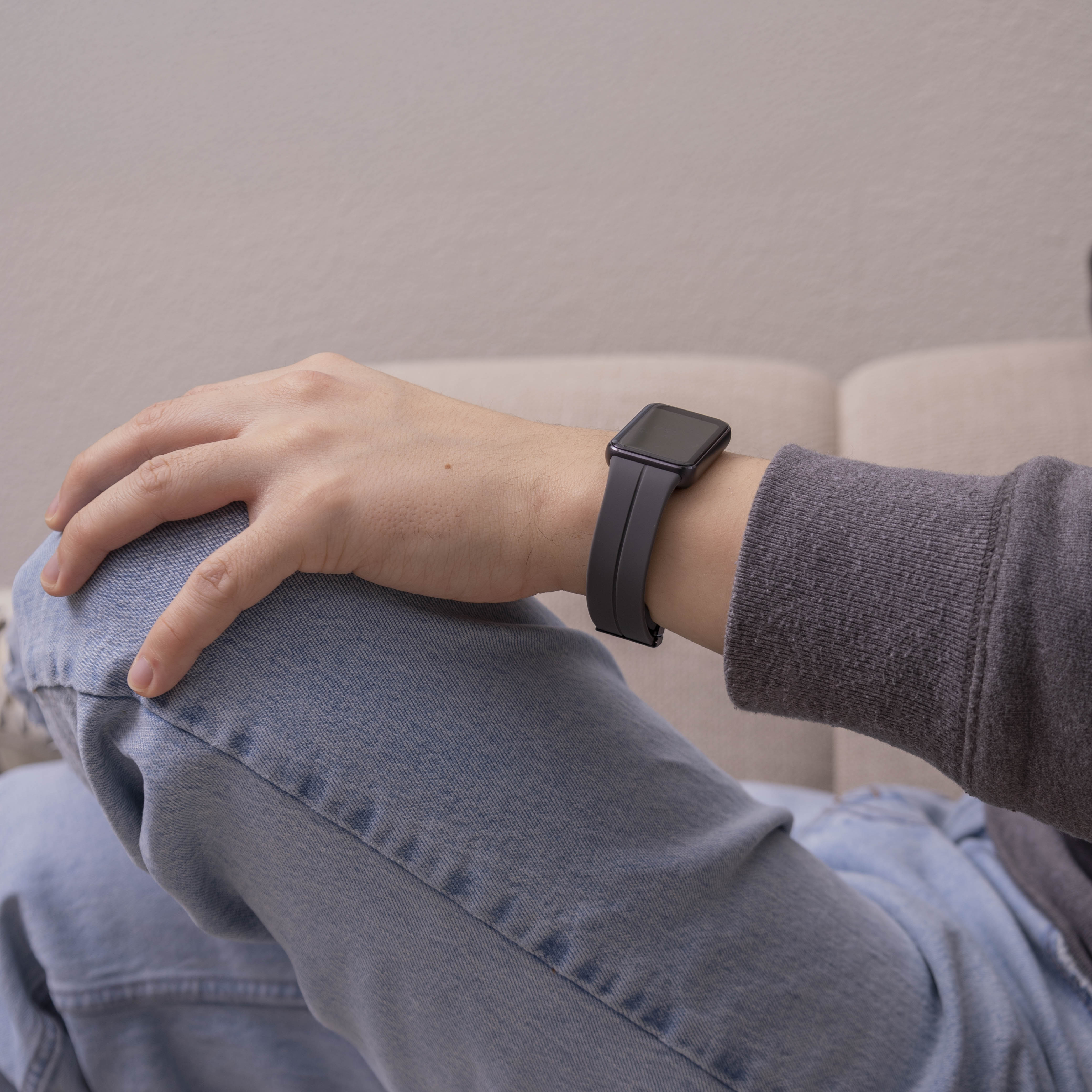 Samsung Galaxy Fit 3 D-Schnalle Silikonarmband (Dunkelgrau)