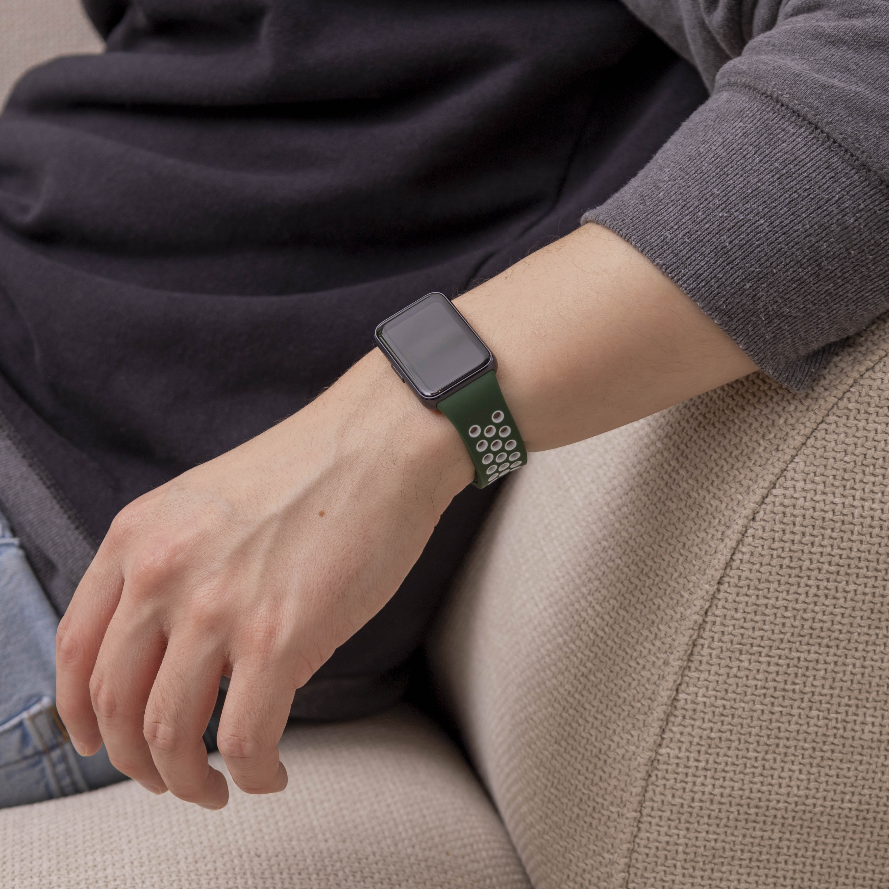 Samsung Galaxy Fit 3 Sport Strap (Green/White)