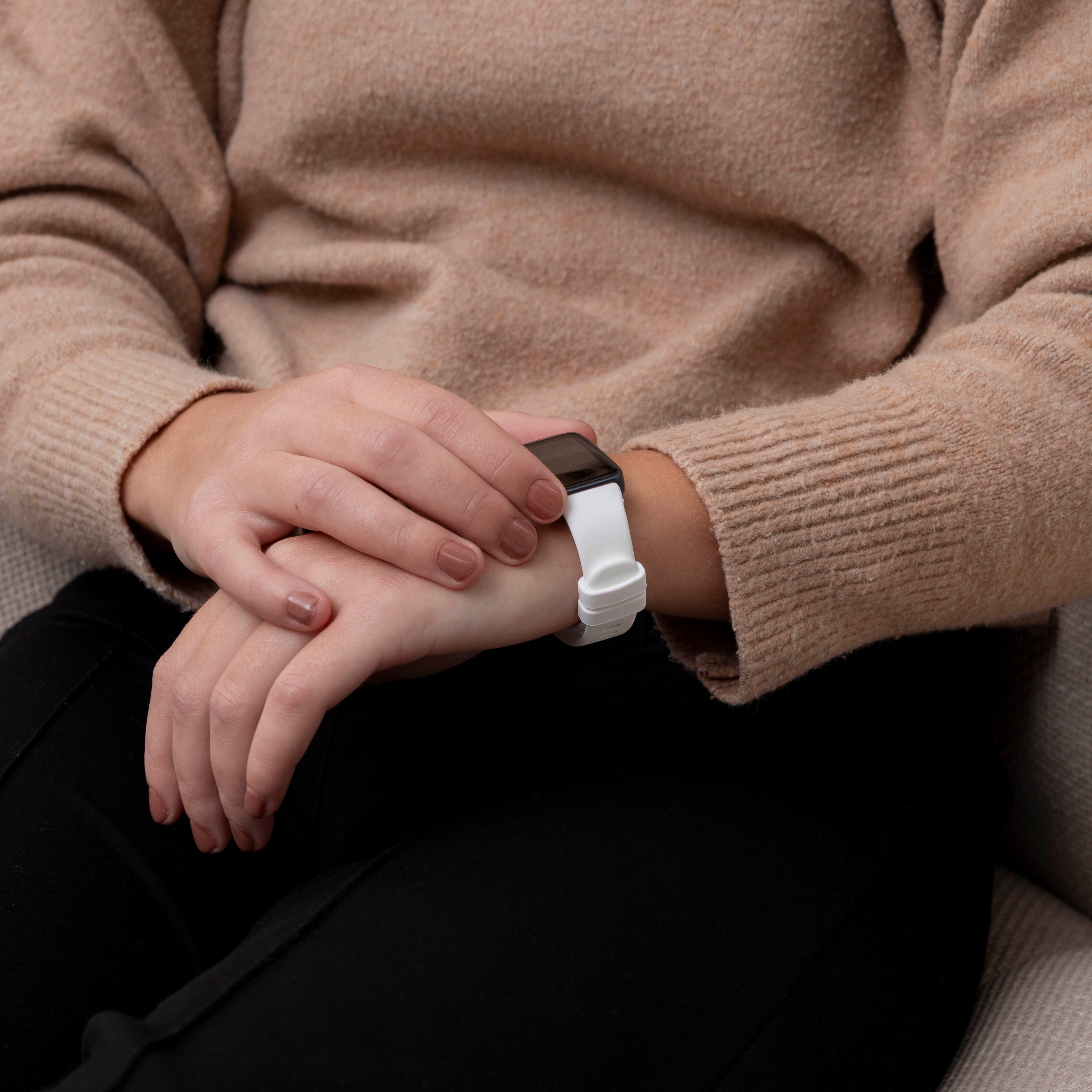 Huawei Band 9 Classic Silikonarmband (Weiß)