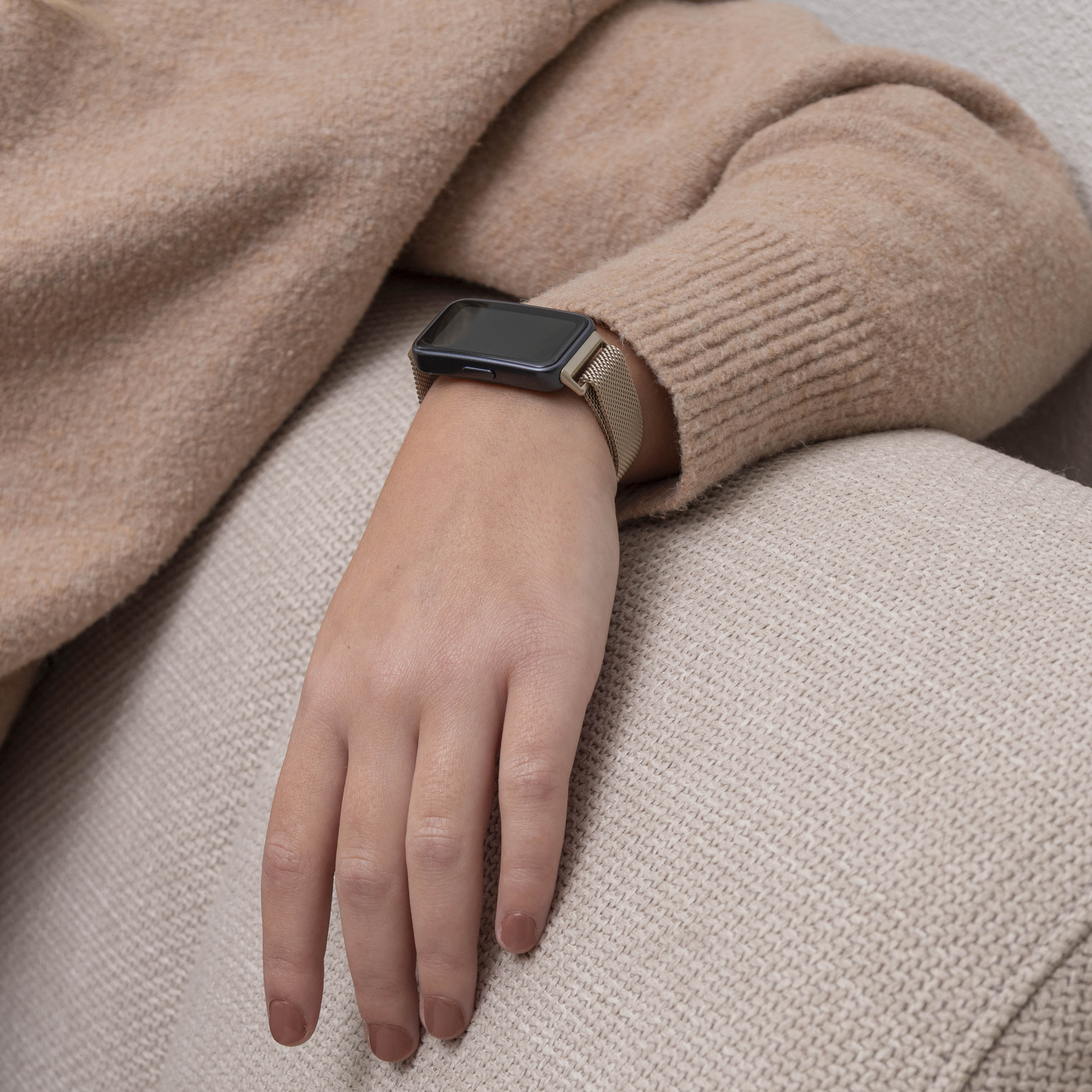 Huawei Band 10 Milanese-Armband (Champagner)