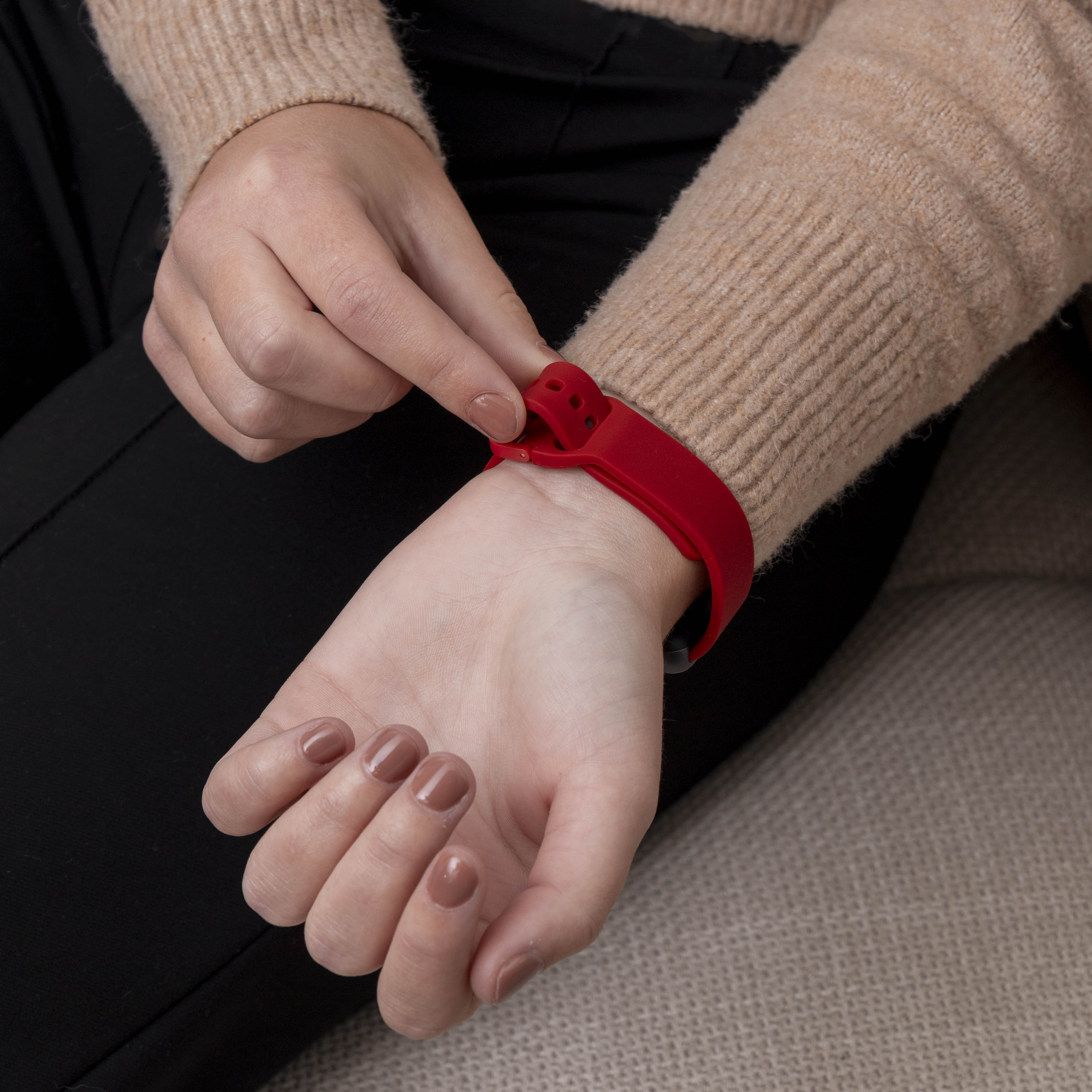 Samsung Galaxy Fit 3 Silikonarmband (Rot)