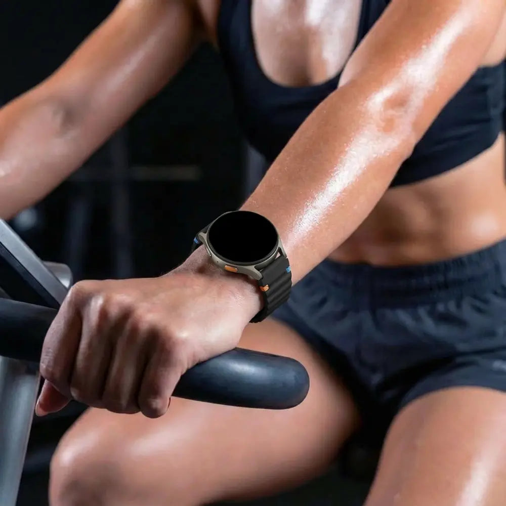 Bandz Samsung Galaxy Watch 7 - 44mm wave band 'Easy fit' (zwart)