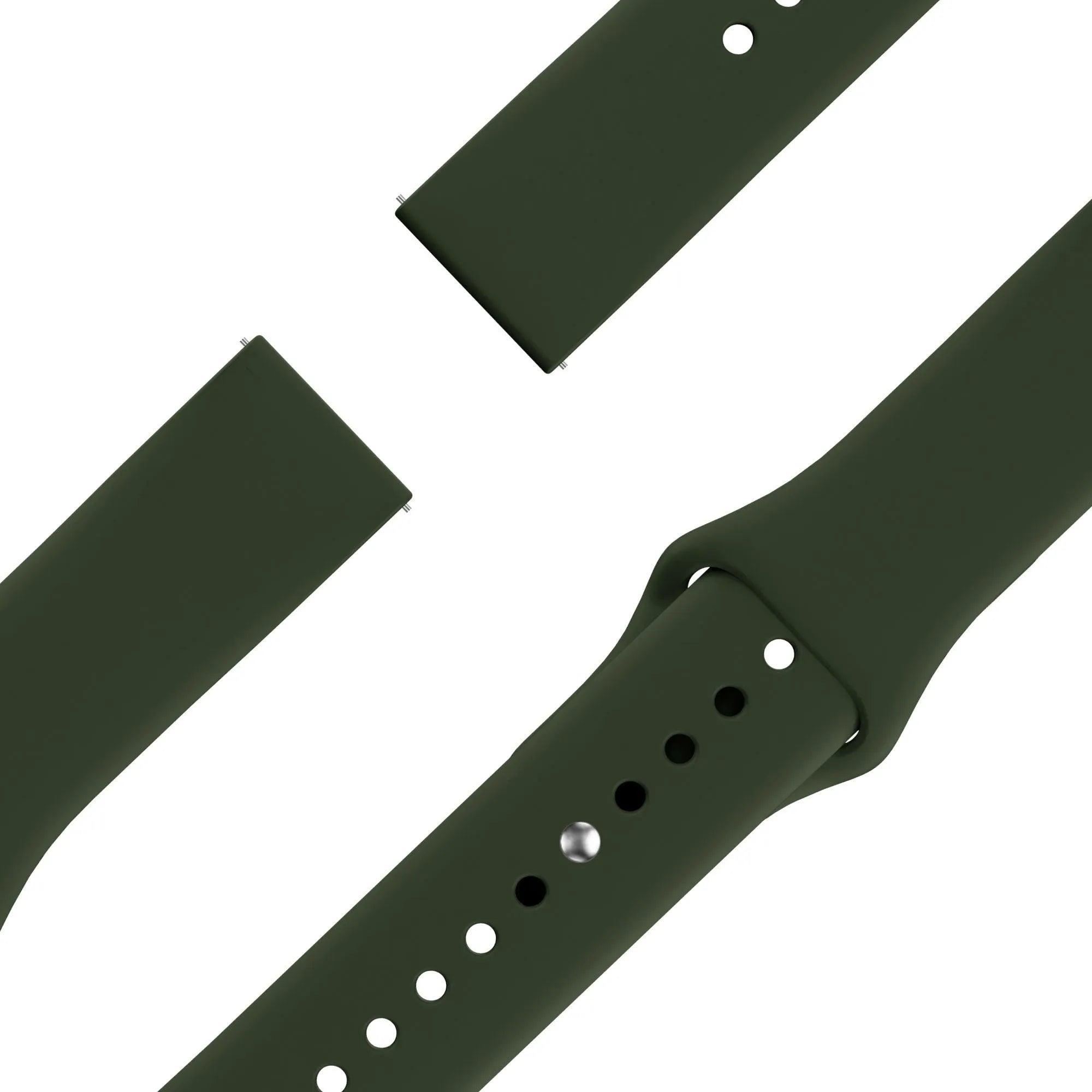 Bandz Gard Pro Health Smartwatch 3 - 41mm Sportarmband 'Deluxe' (Olivgrün)