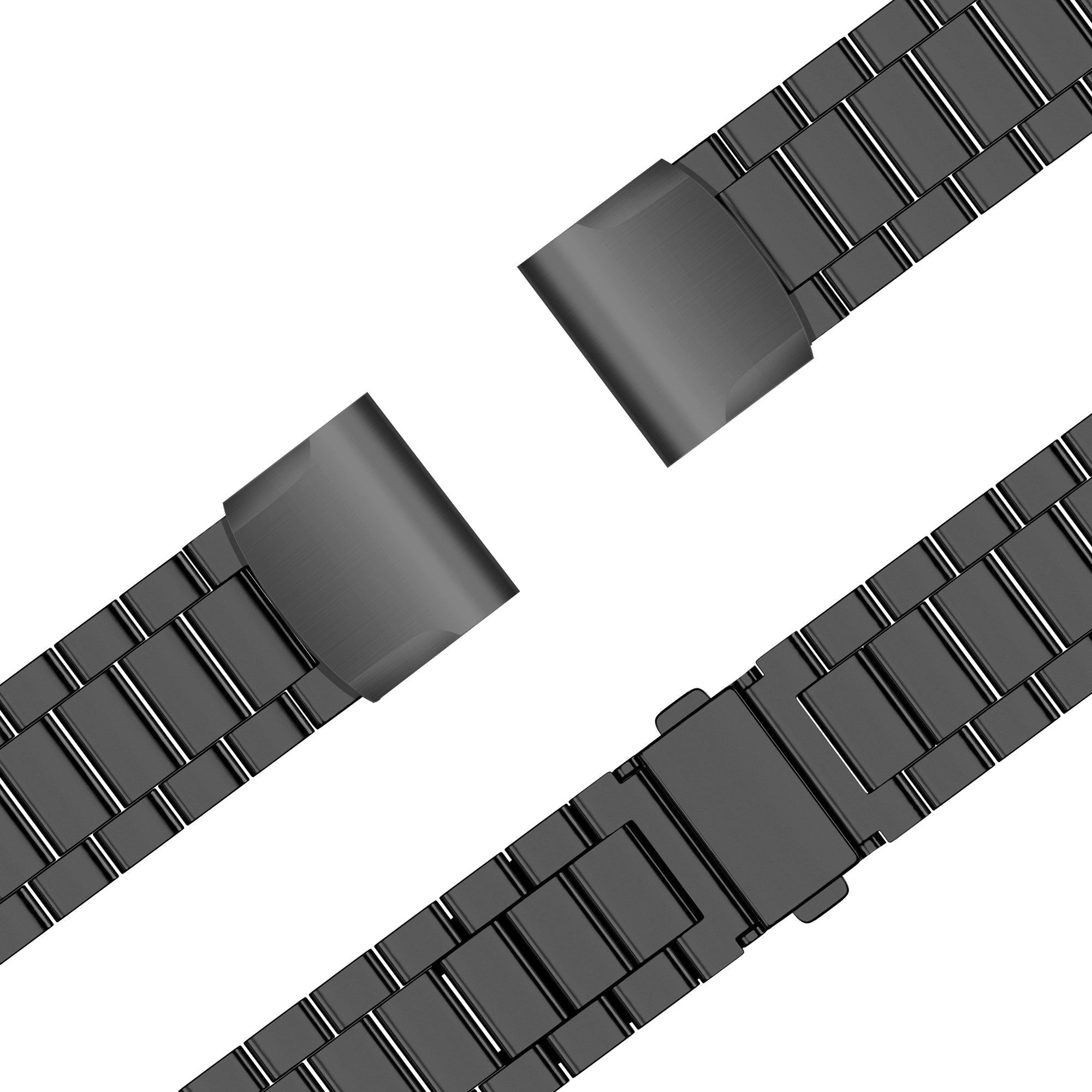 Bandz Garmin Quatix 8 - 47mm Steel Strap 'Classic' (Black)