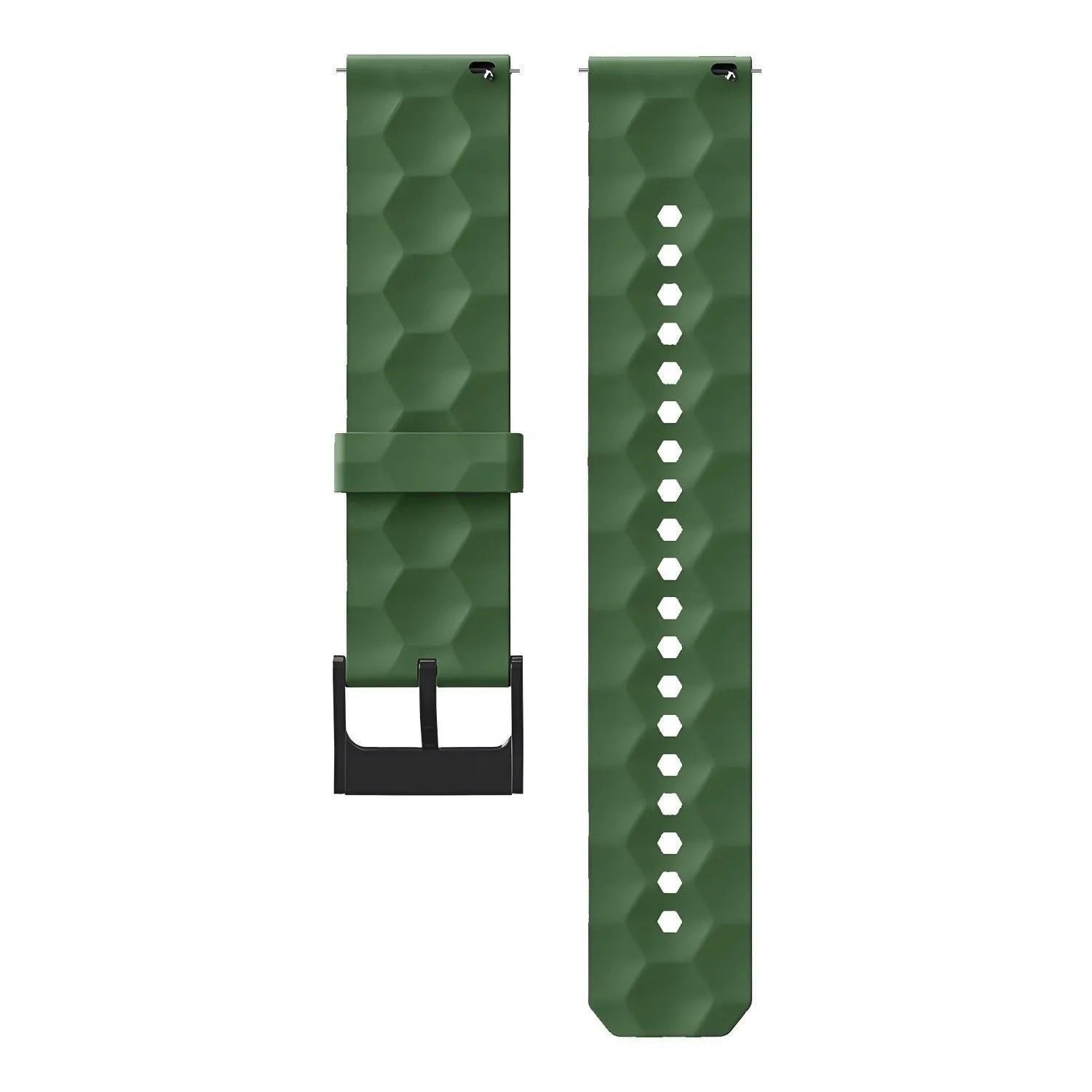 Suunto 9 Peak Pro Silikonarmband Sechseck (Armeegrün)