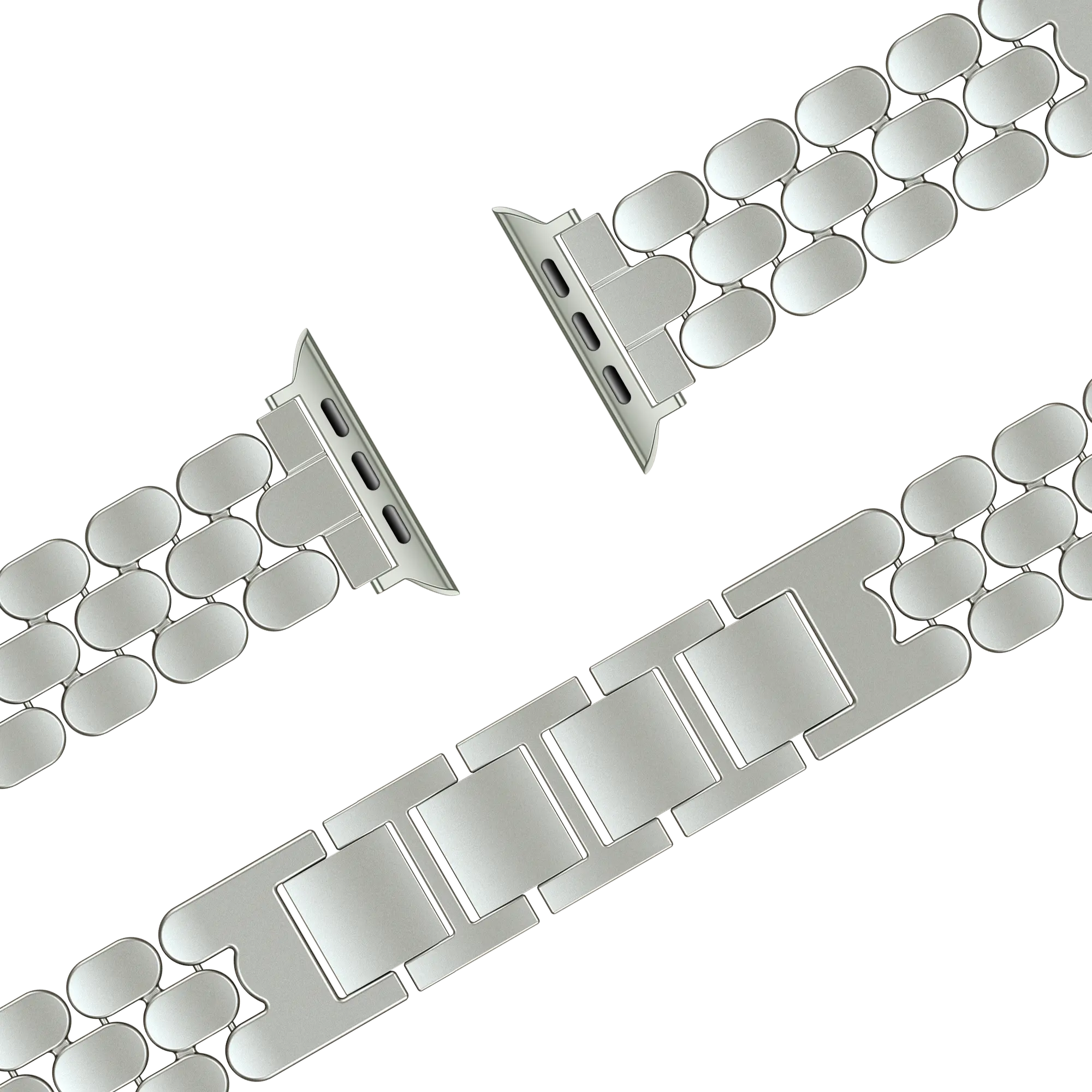 Bandz Apple Watch Stahlarmband 'Oval' (Polarstern)