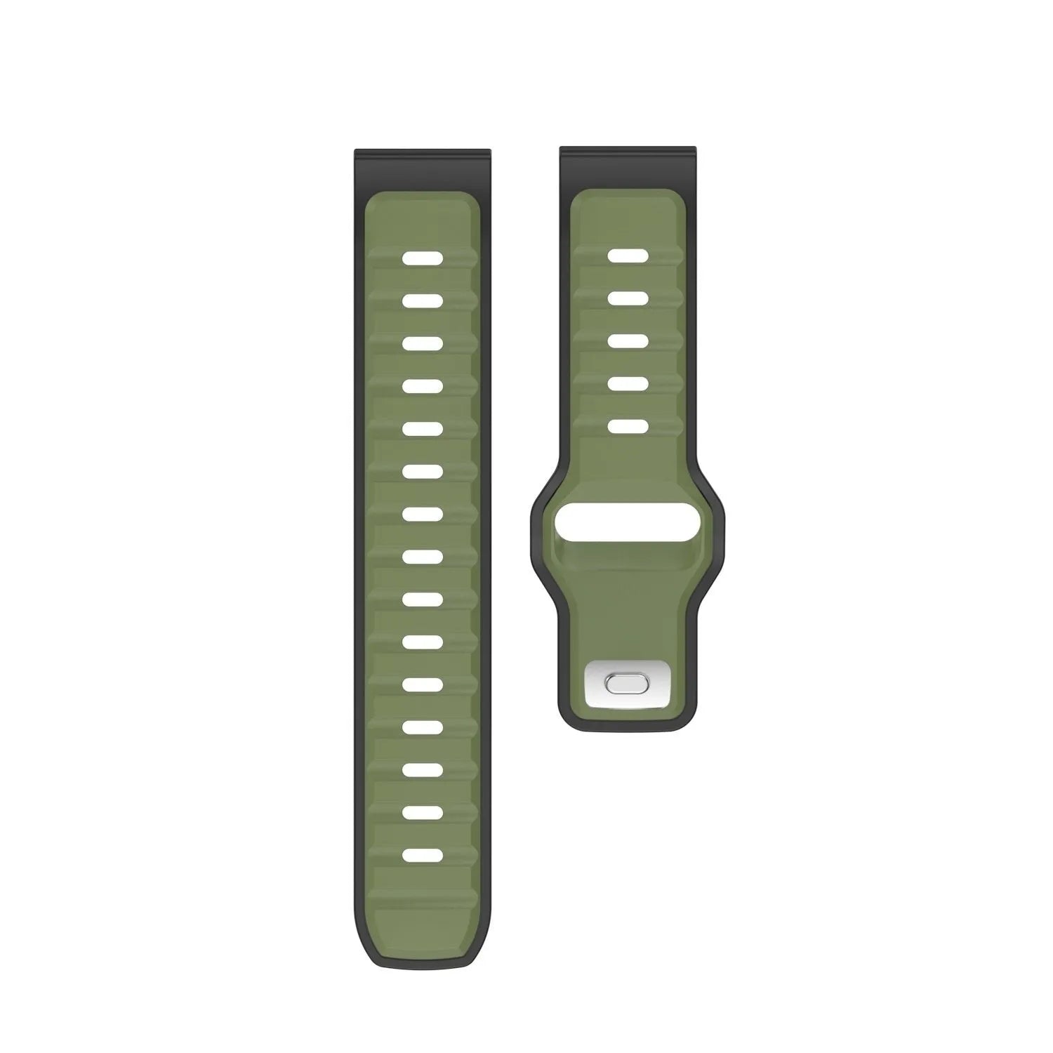 Oppo Watch X3 Outdoor Silikonarmband 'Duo' (Grün/Schwarz)