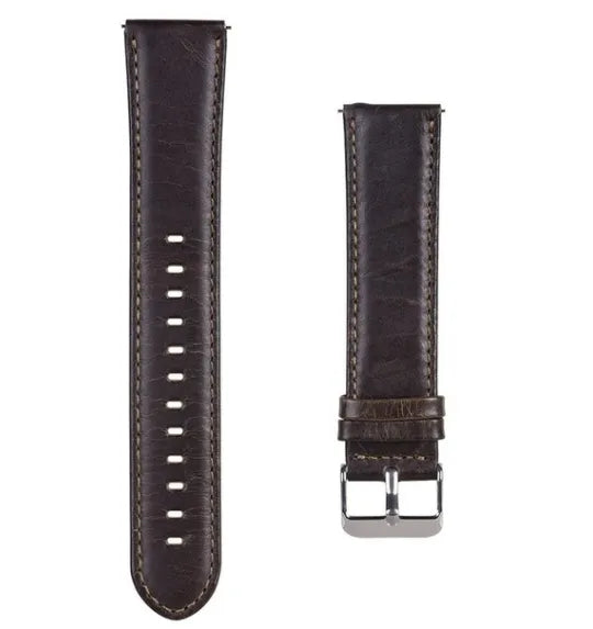 Amazfit Bip U (Pro) Lederarmband (Dunkel Braun)
