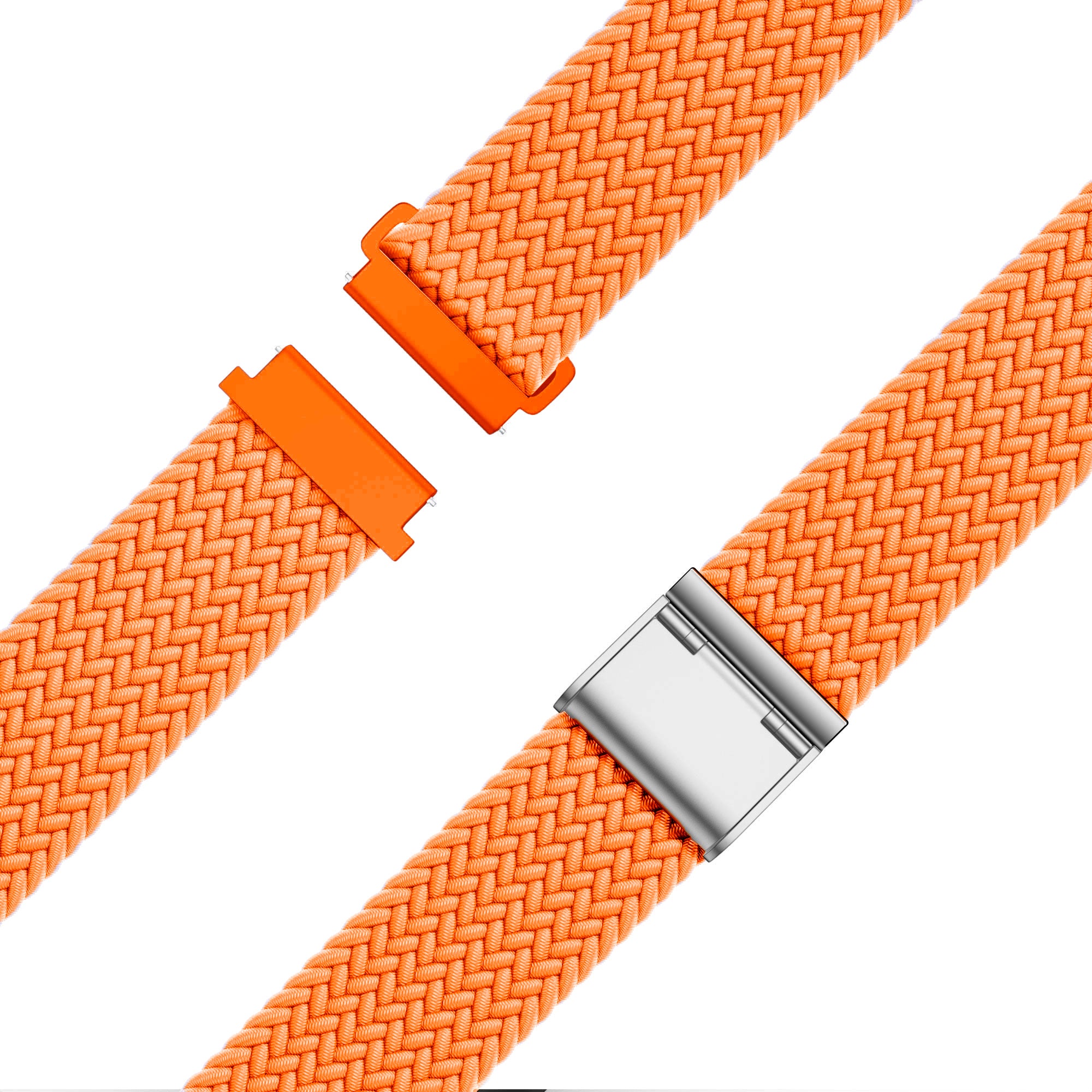 Bandz Garmin Forerunner 570 - 47mm Woven Nylon Strap (Orange)