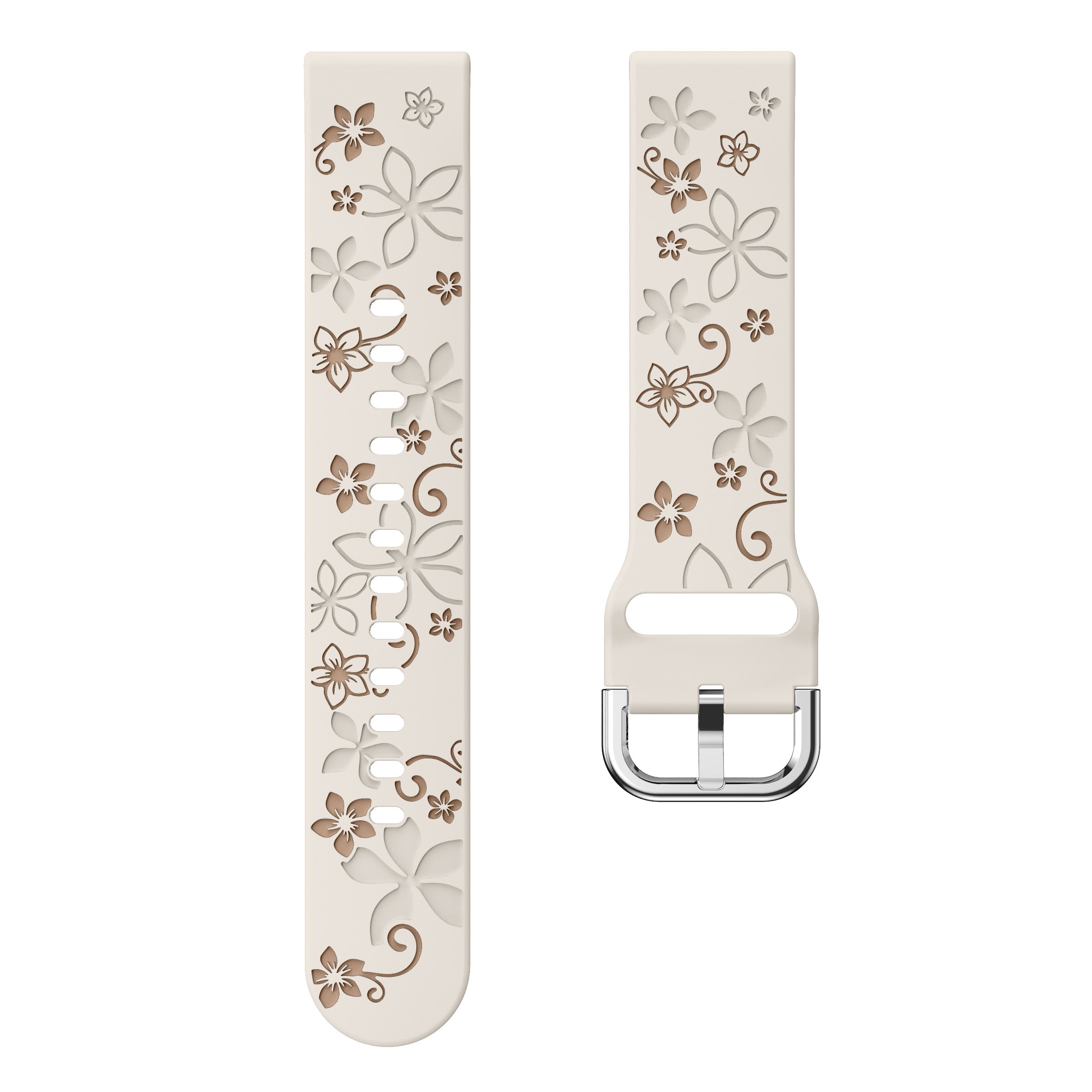 Xiaomi Watch S4 - 41mm Flower Silikonarmband (Polarstern/Beige)