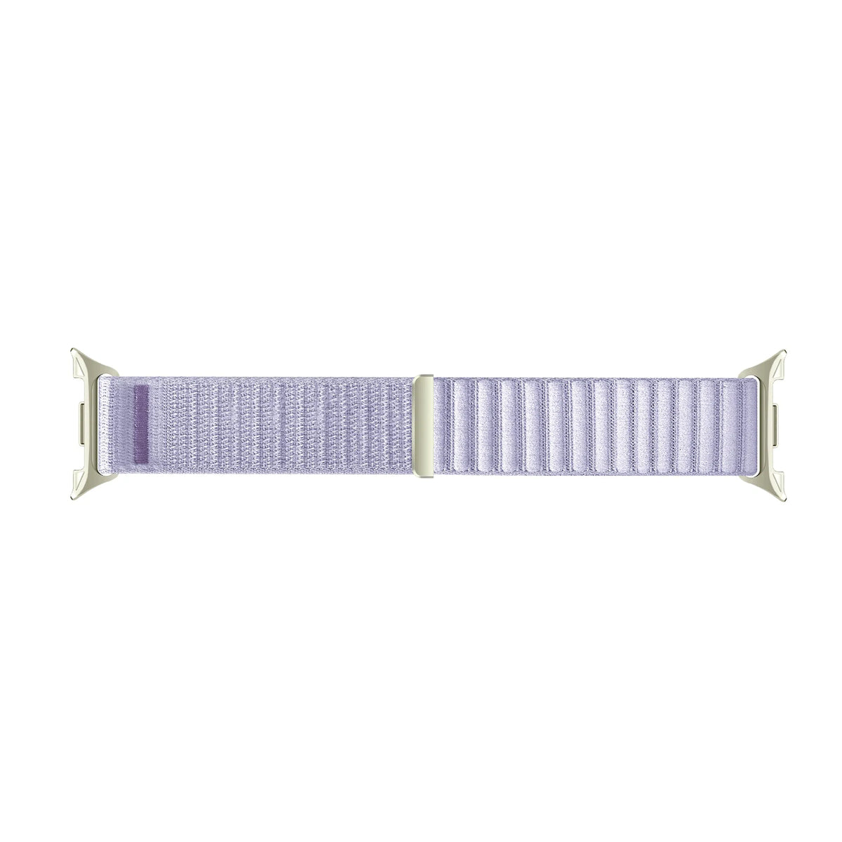 Wave Nylon Strap, light purple, laid flat, joined, direct top view