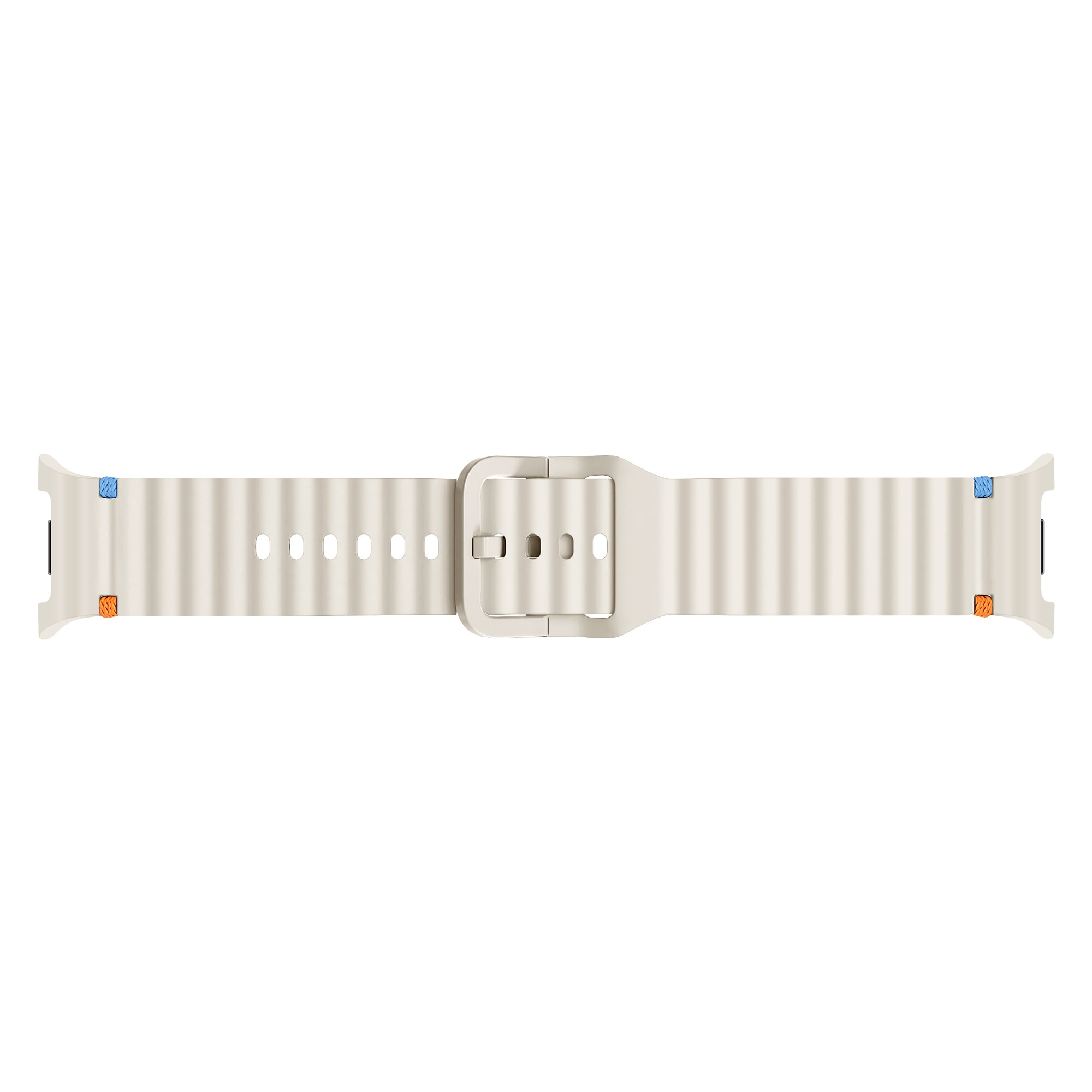 Samsung Galaxy Watch 9 - 40mm Wave Silicone Strap (Starlight)