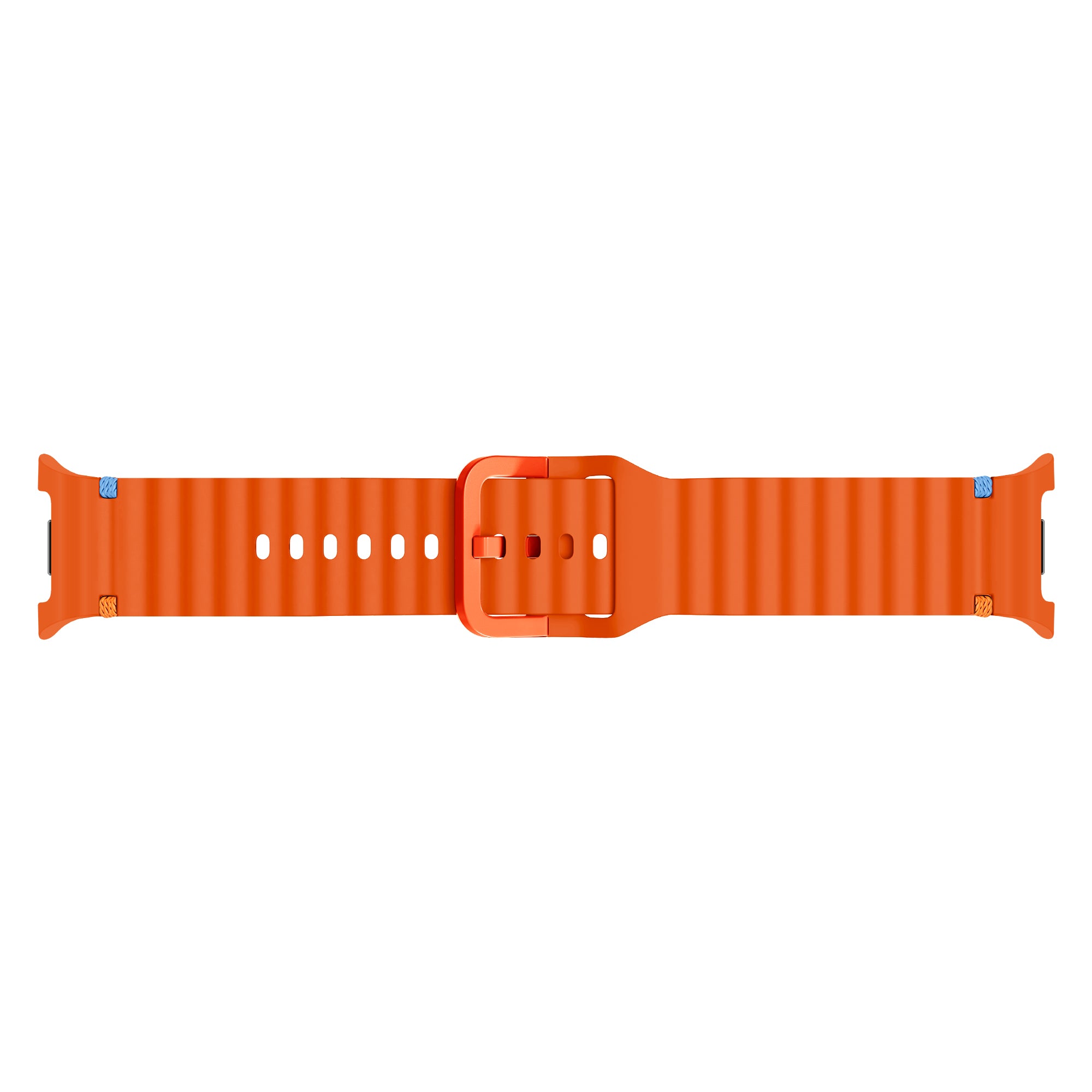 Samsung Galaxy Watch 9 - 40mm Wave Silicone Strap (Orange)