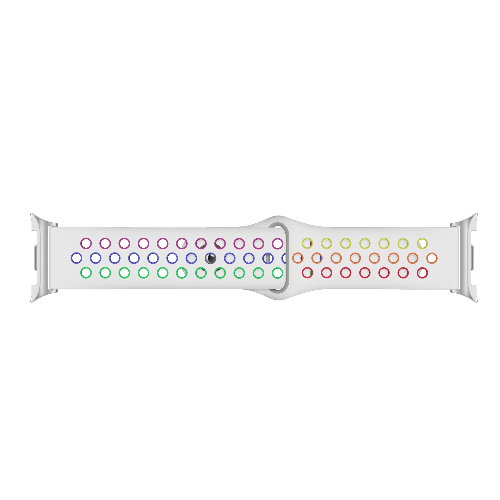Samsung Galaxy Watch 8 - 44mm Sport Strap (White/Colourful)