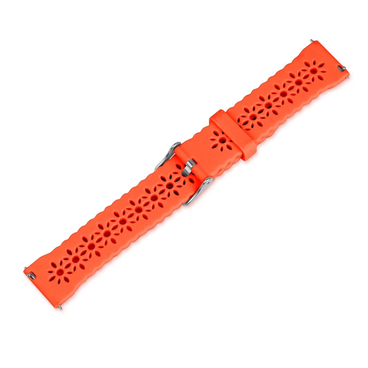 Coros Pace 2 Gemustertes Silikonarmband (Orange)