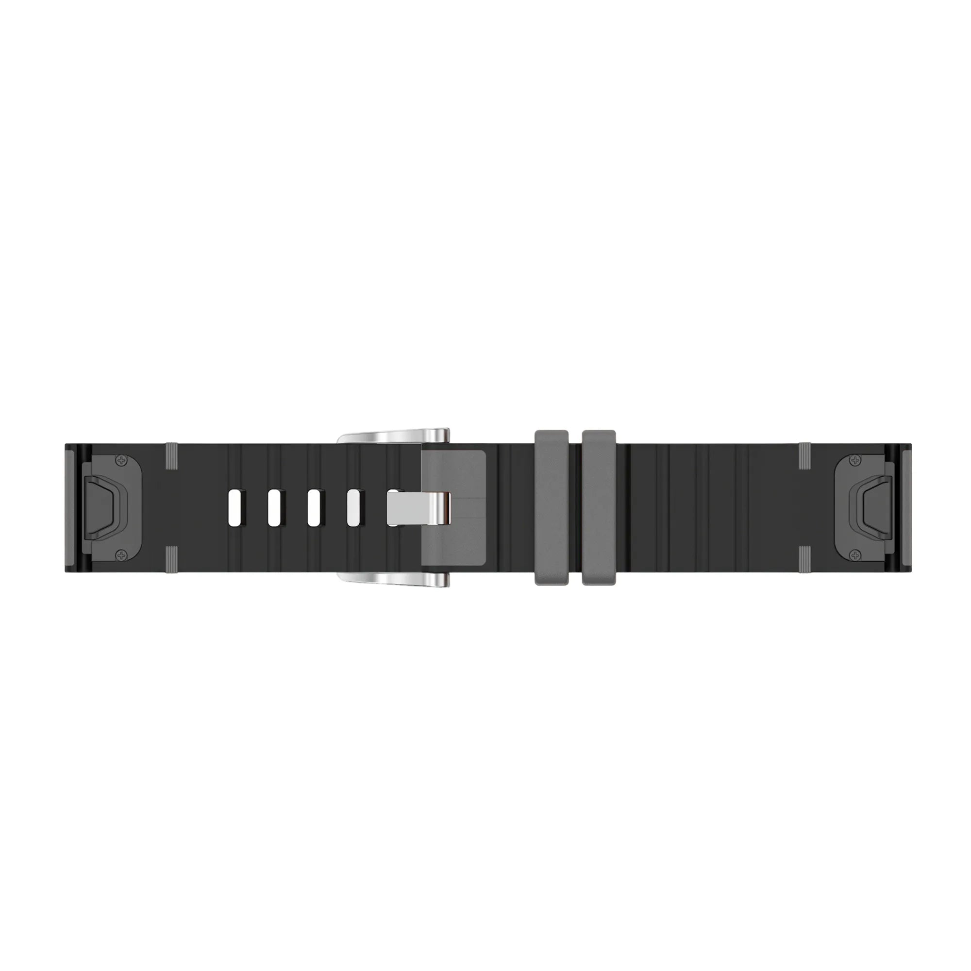 Garmin Quatix 5 / 6 / 7 Leather Hybrid Strap (Grey)