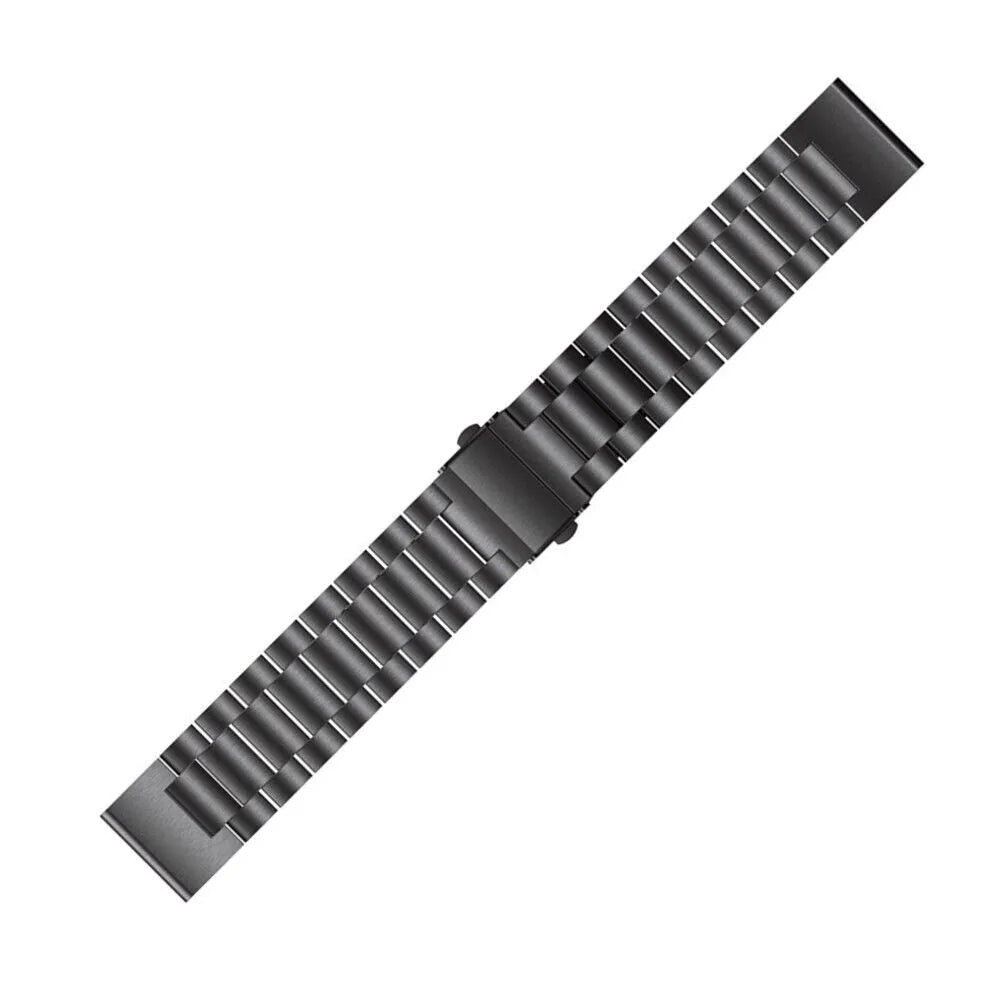 Steel Strap, black, laid flat, joined, direct top view