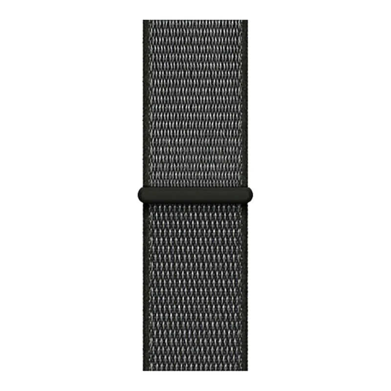 Nylon Strap, green, laid flat, joined, direct top view