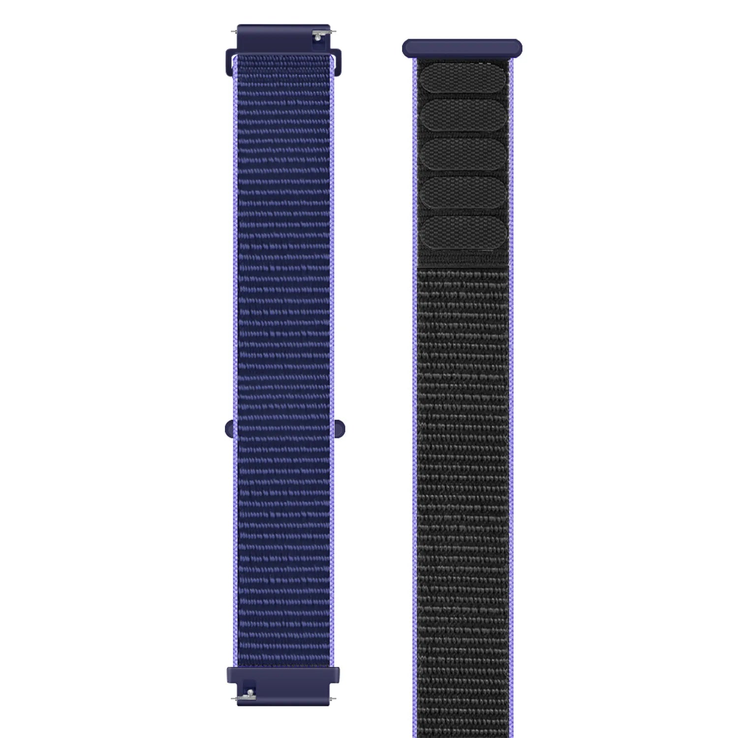 Garmin Forerunner 265 Nylonarmband (Blau/Schwarz)