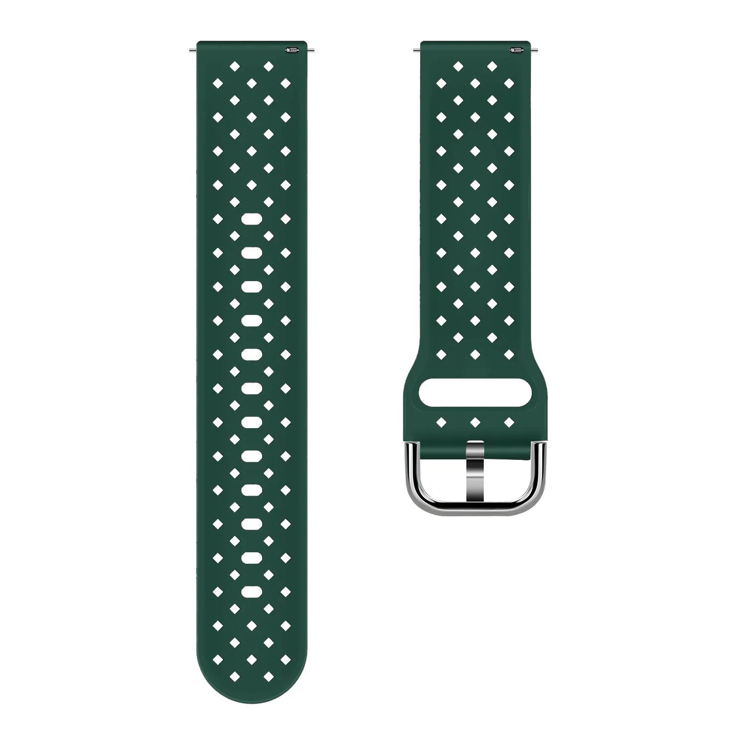 Amazfit Active Braided Silicone Strap (Dark Green)