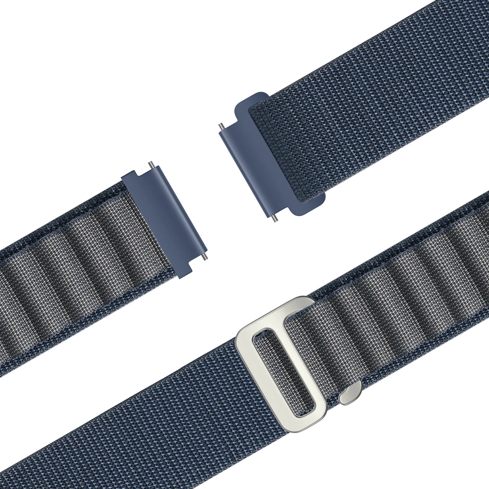 Bandz Xiaomi Amazfit GTS Alpine Nylonarmband (Grau-Blau)