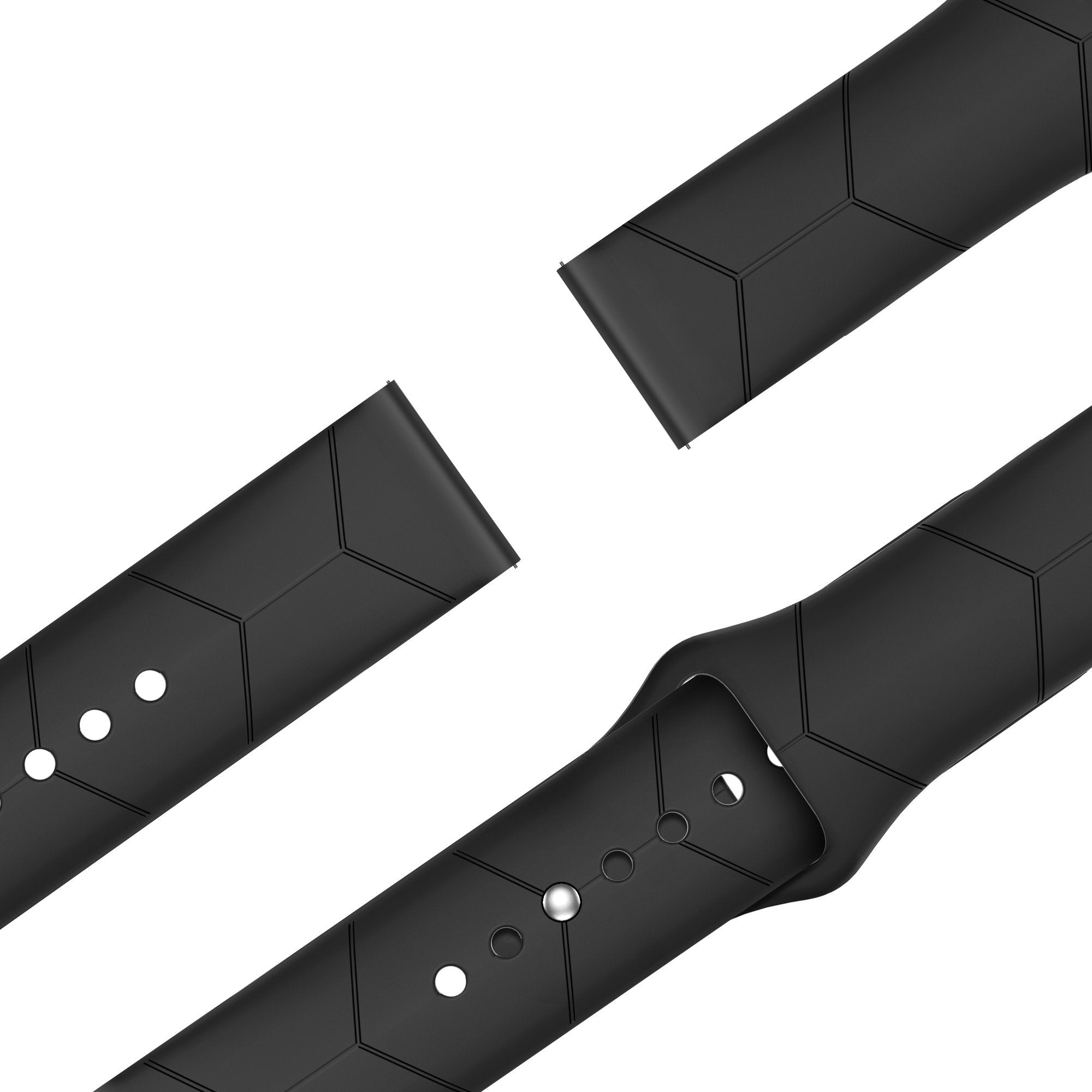 BALR. Huawei Watch GT 5 Pro 46mm Hexagons Sport Strap (Black)
