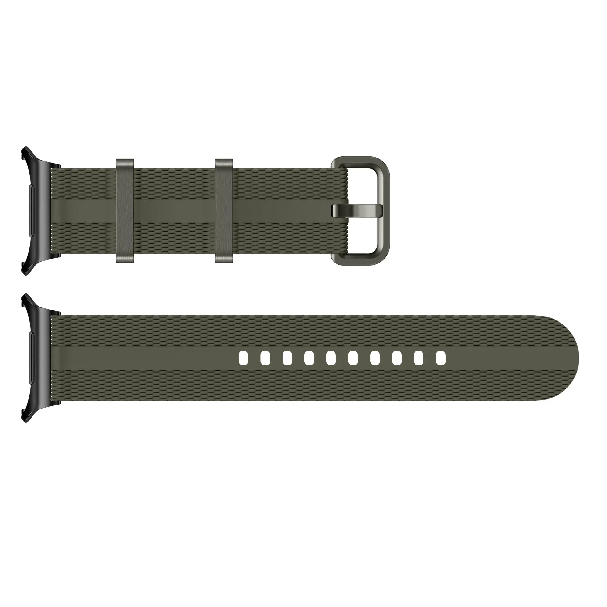 Samsung Galaxy Watch Ultra Silikon Active Armband (Armeegrün)