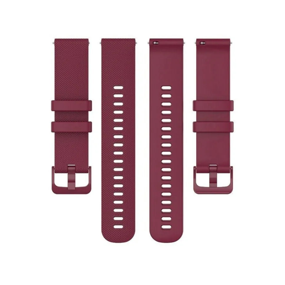 Amazfit GTS 3 Premium Silicone Strap (Dark Red)