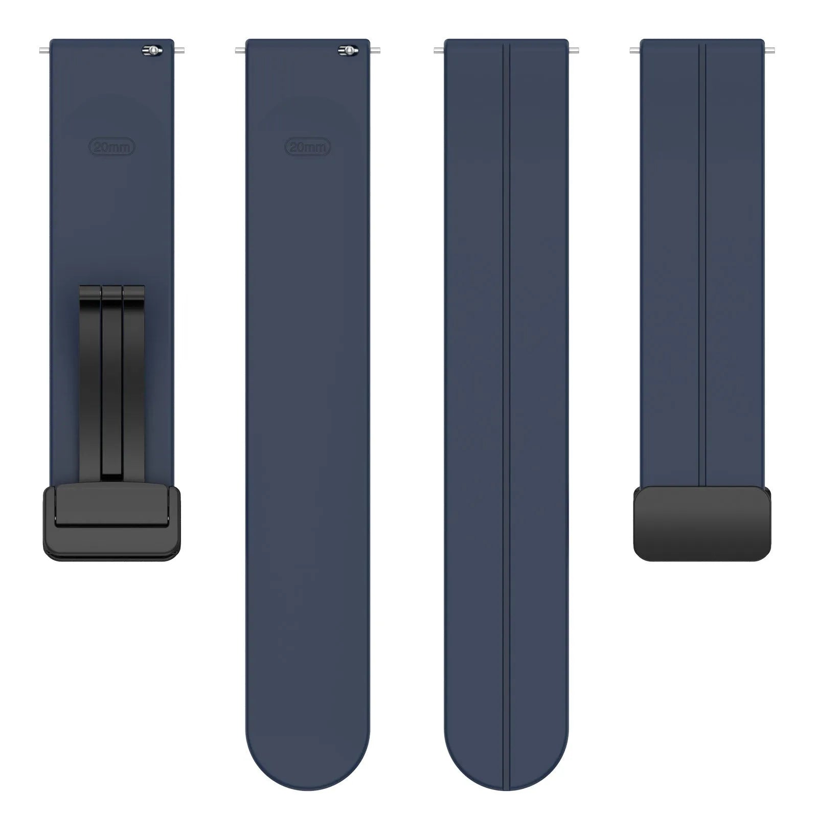 Amazfit Bip U (Pro) D-Schnalle Silikonarmband (Dunkel Blau)