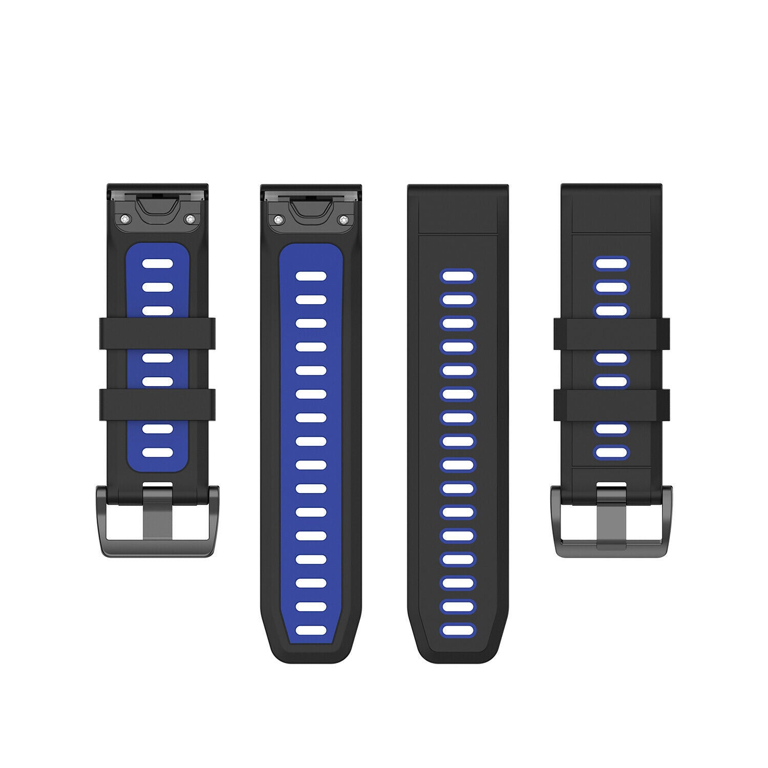Garmin Fenix 8 Pro - 51mm Sport Armband mit Schnalle (Schwarz/Blau)