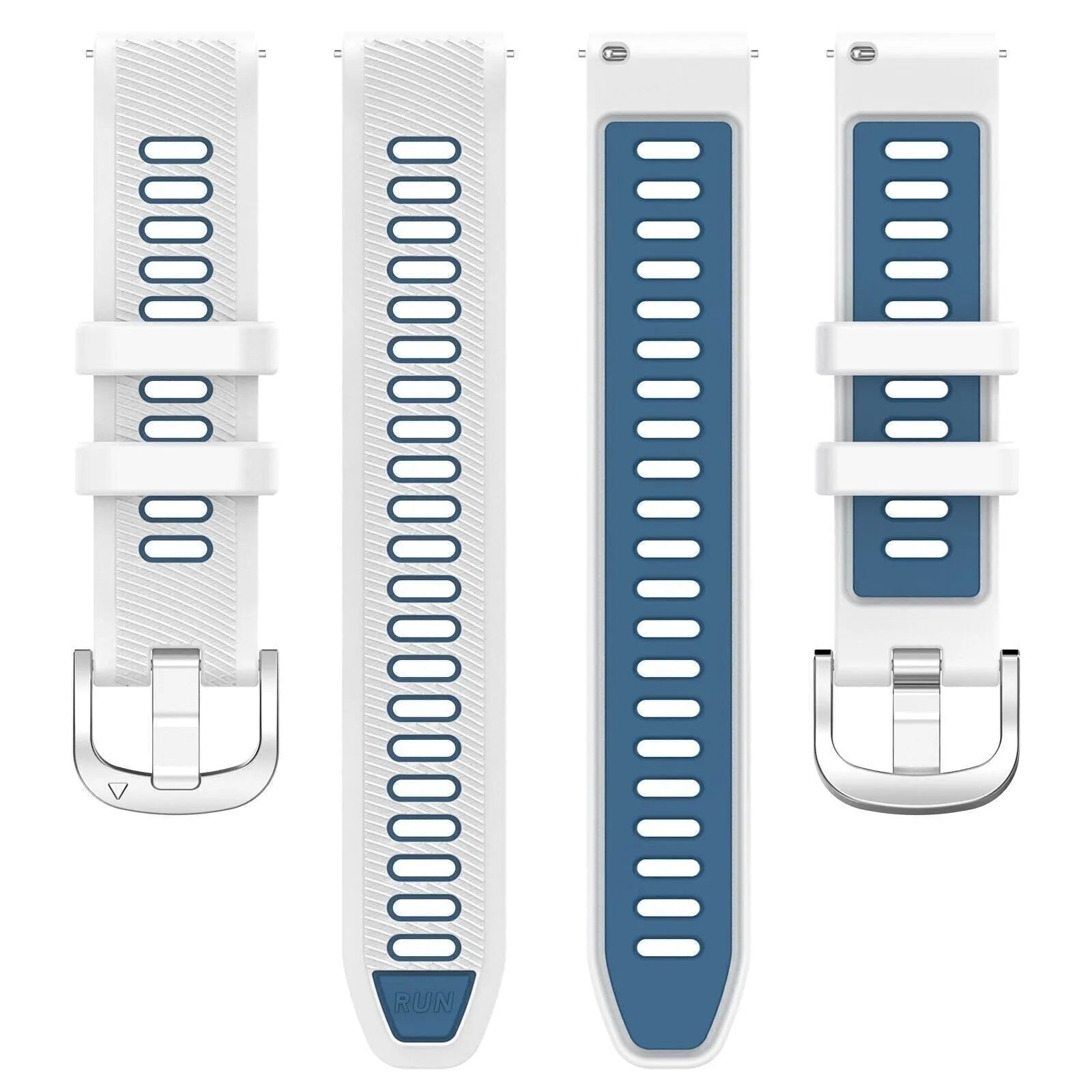 Coros Apex 42mm Sport Strap With Buckle (White/Blue)
