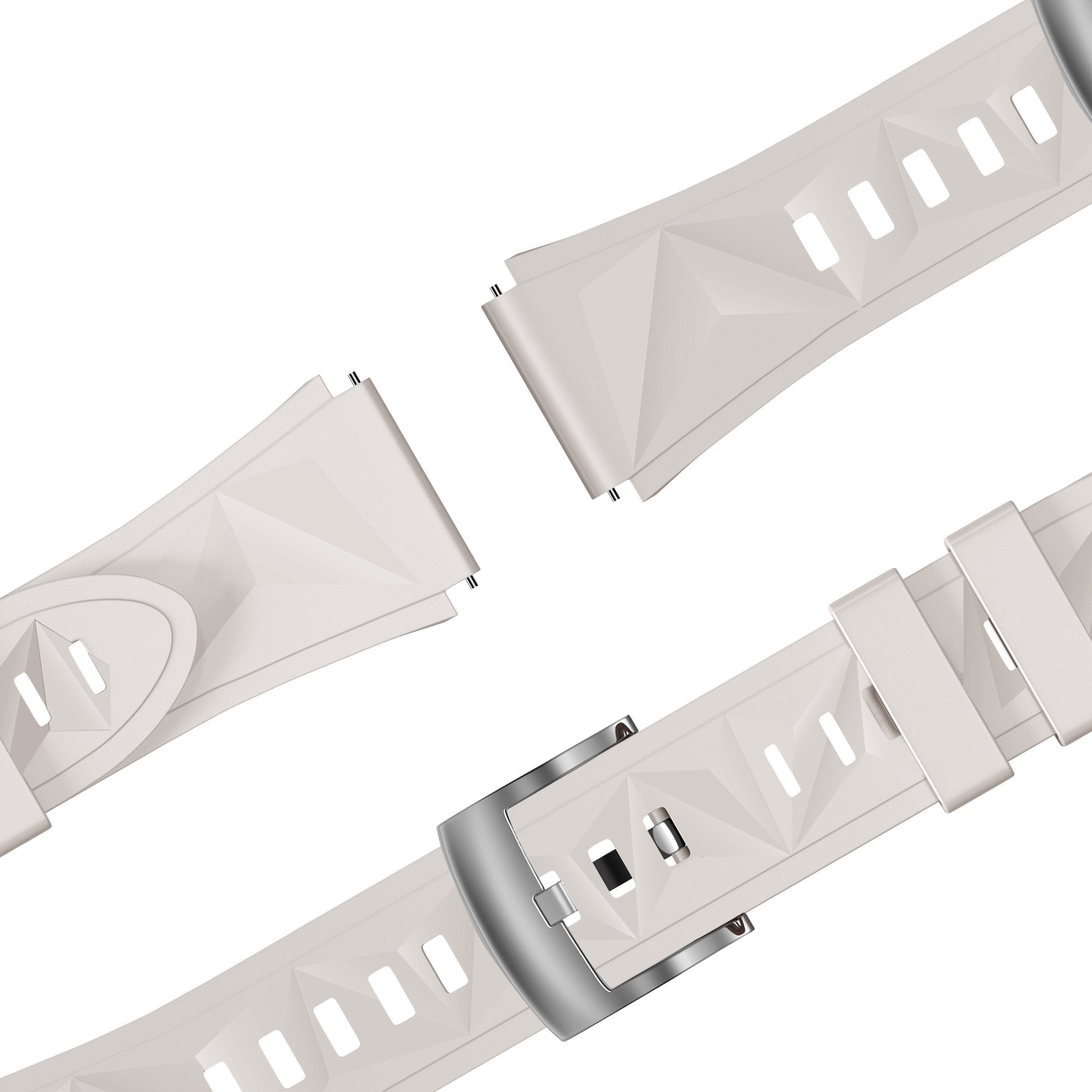 Bandz Withings ScanWatch 2 - 38mm Silicone Strap 'Easy Fit' (Starlight)
