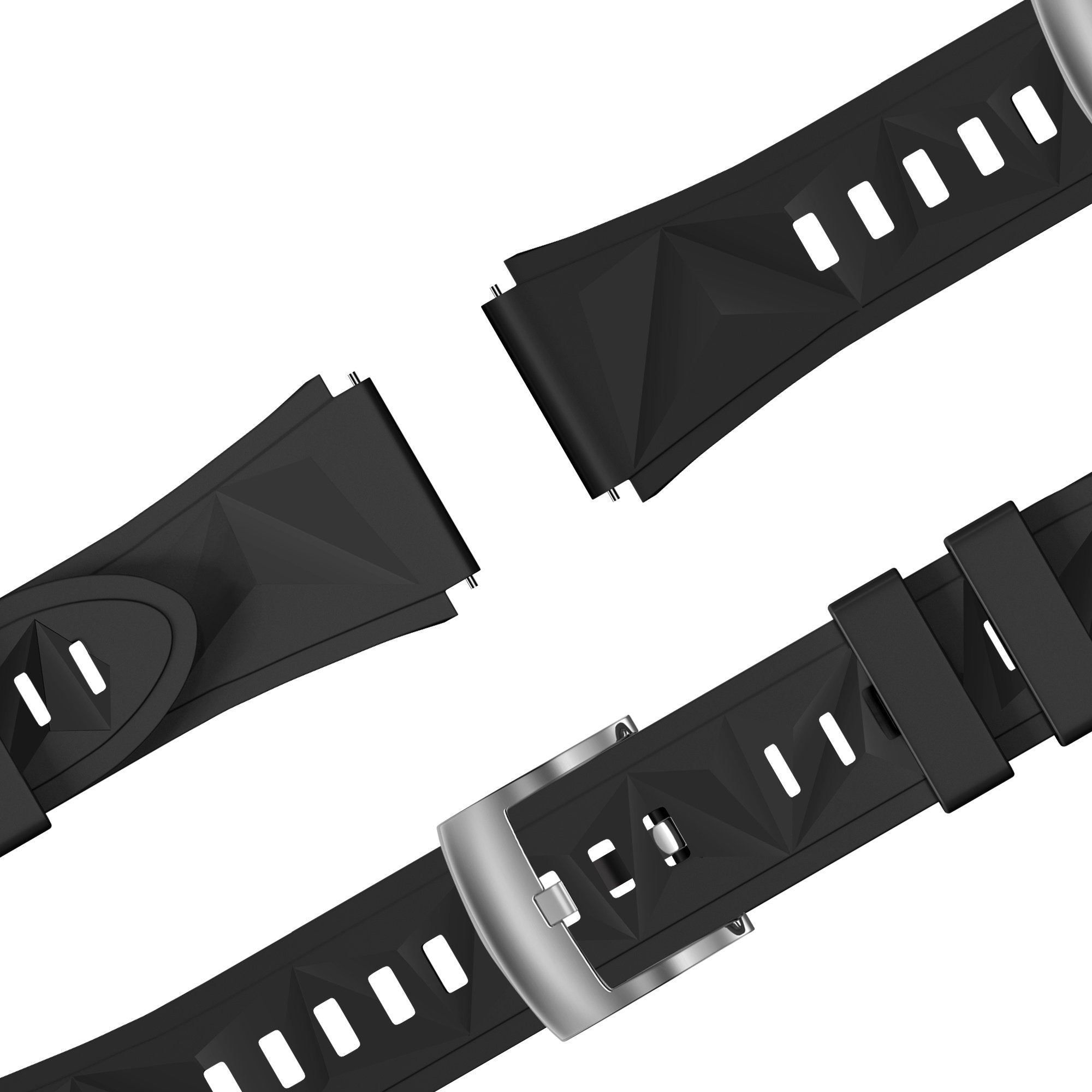 Bandz Huawei Watch GT 5 - 41mm Silicone Strap 'Easy Fit' (Black)