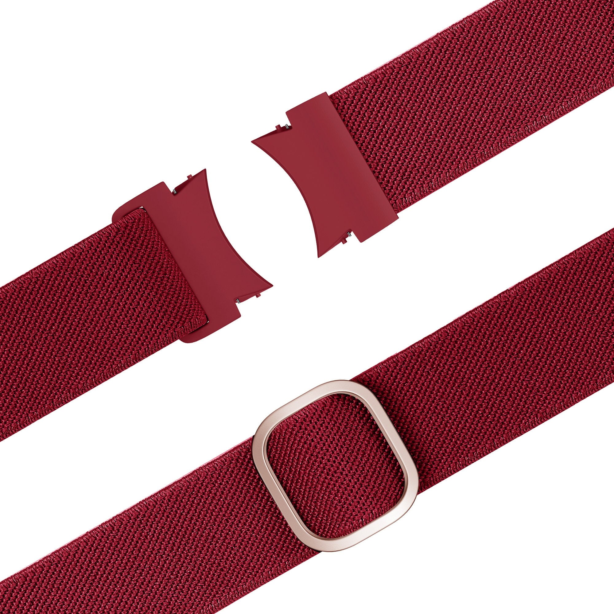 Bandz Samsung Galaxy Watch FE Elastisches Armband 'Easy Fit' (Rot)
