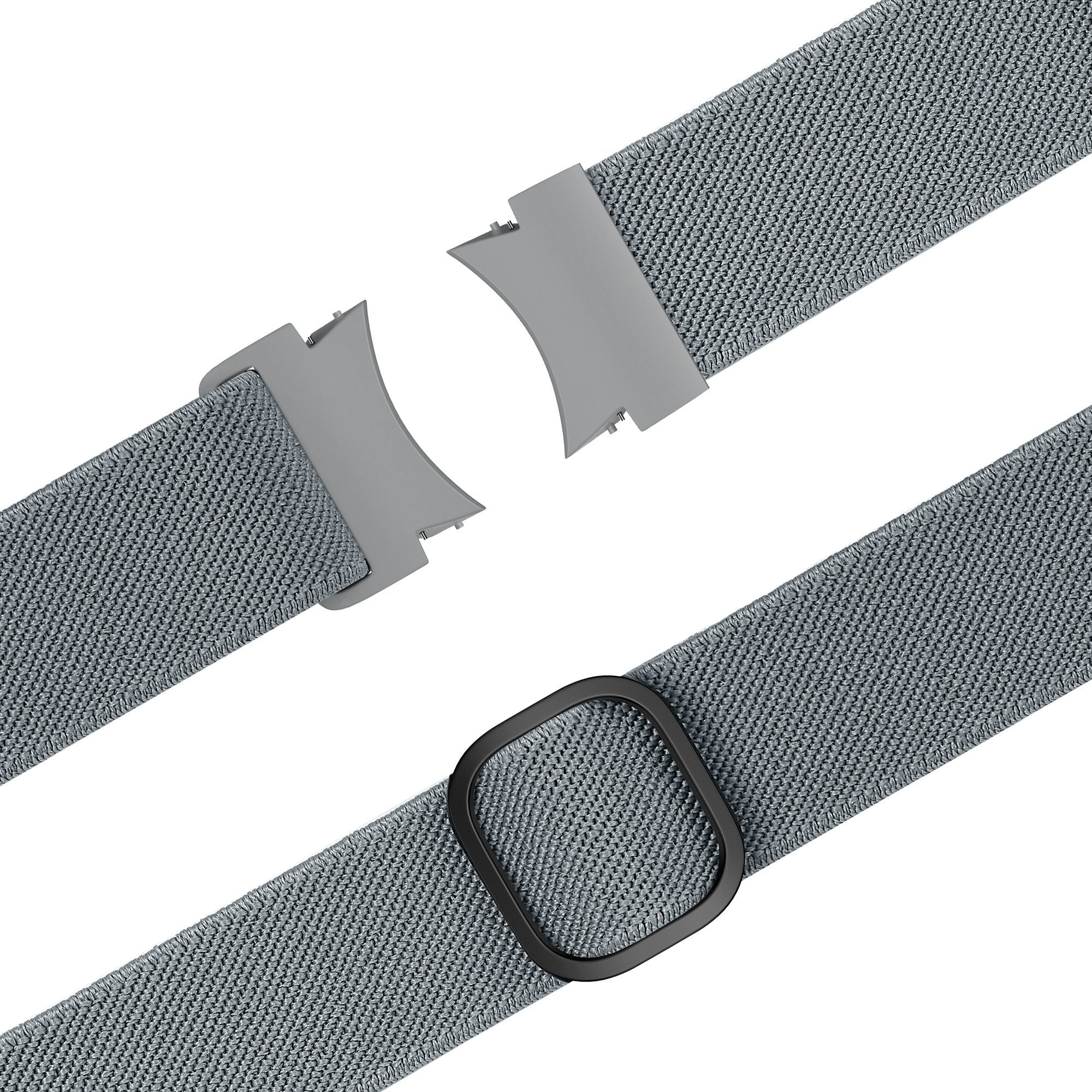 Bandz Samsung Galaxy Watch FE Elastisches Armband 'Easy Fit' (Grau/Blau)