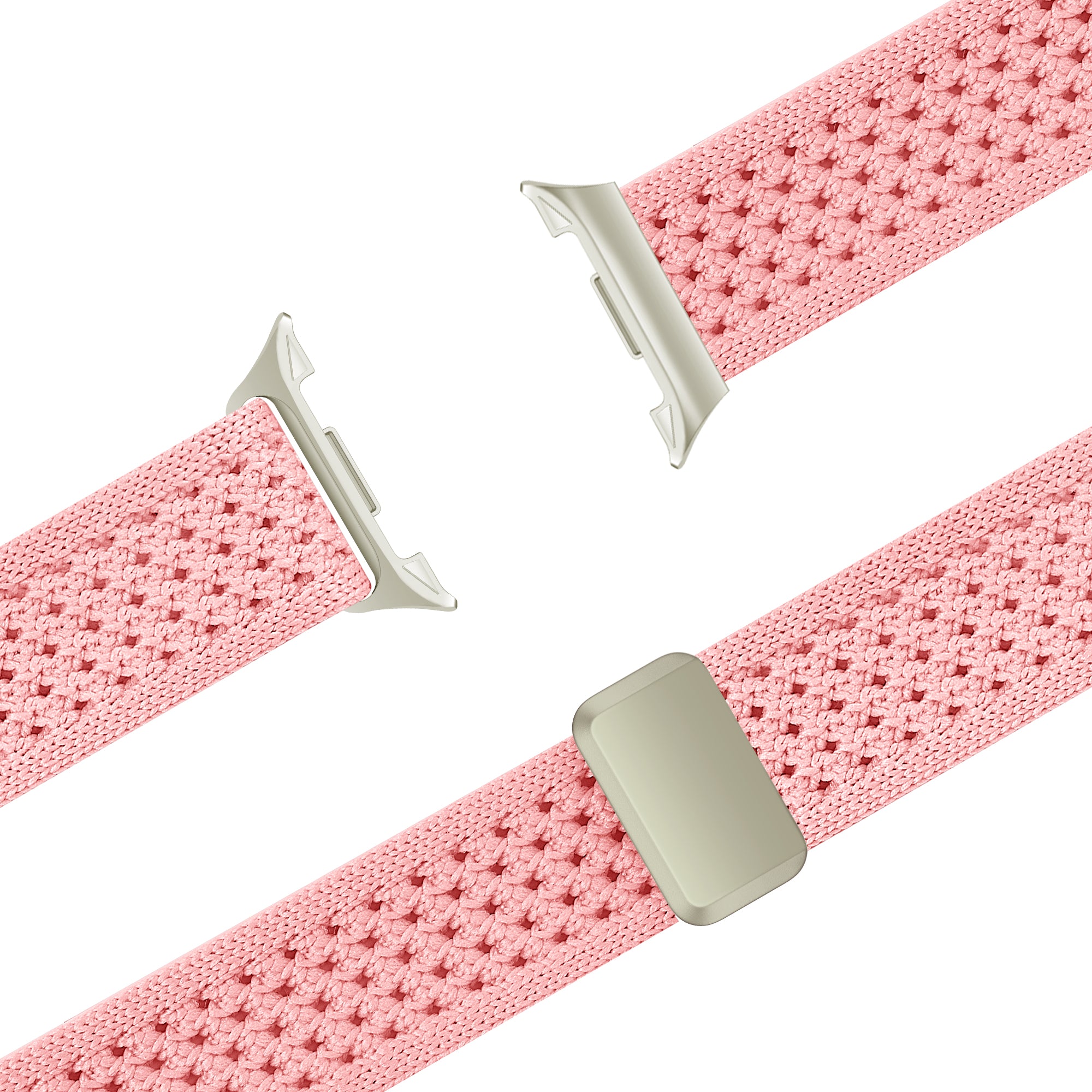 Bandz Samsung Galaxy Watch 9 - 40mm Vintage Nylonarmband (Rosa)