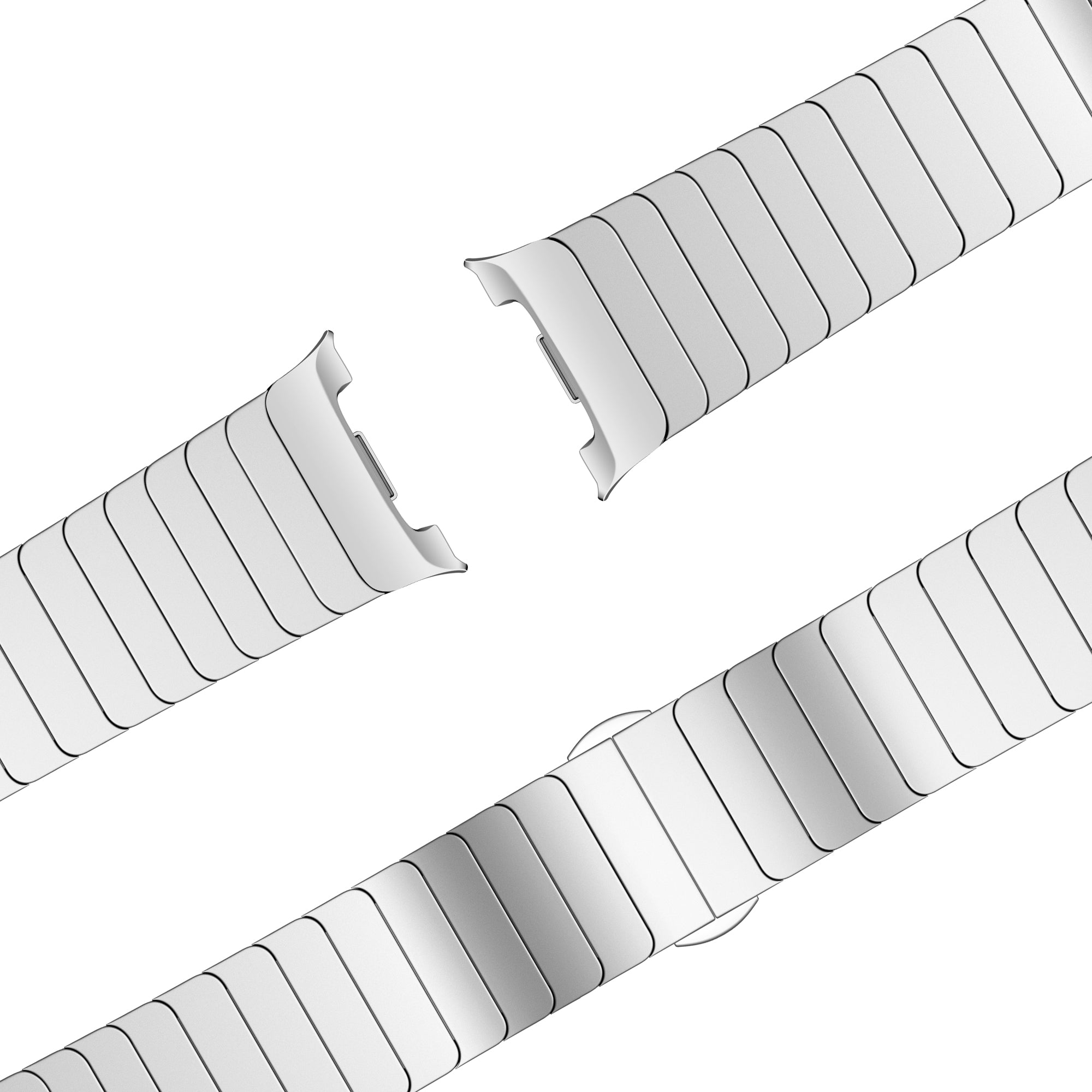 Bandz Samsung Galaxy Watch 9 - 40mm Stahlarmband 'One Bead' (Silber)
