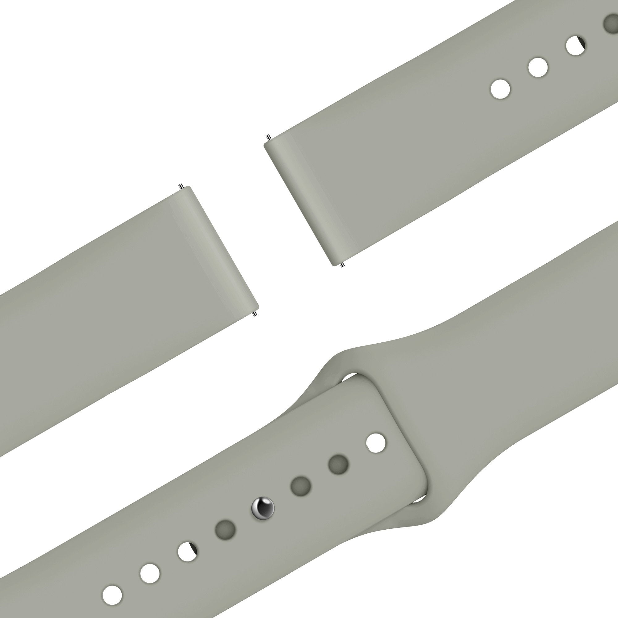Bandz Huawei Watch 5 - 42mm Sport Strap 'Easy Fit' (Light Grey)